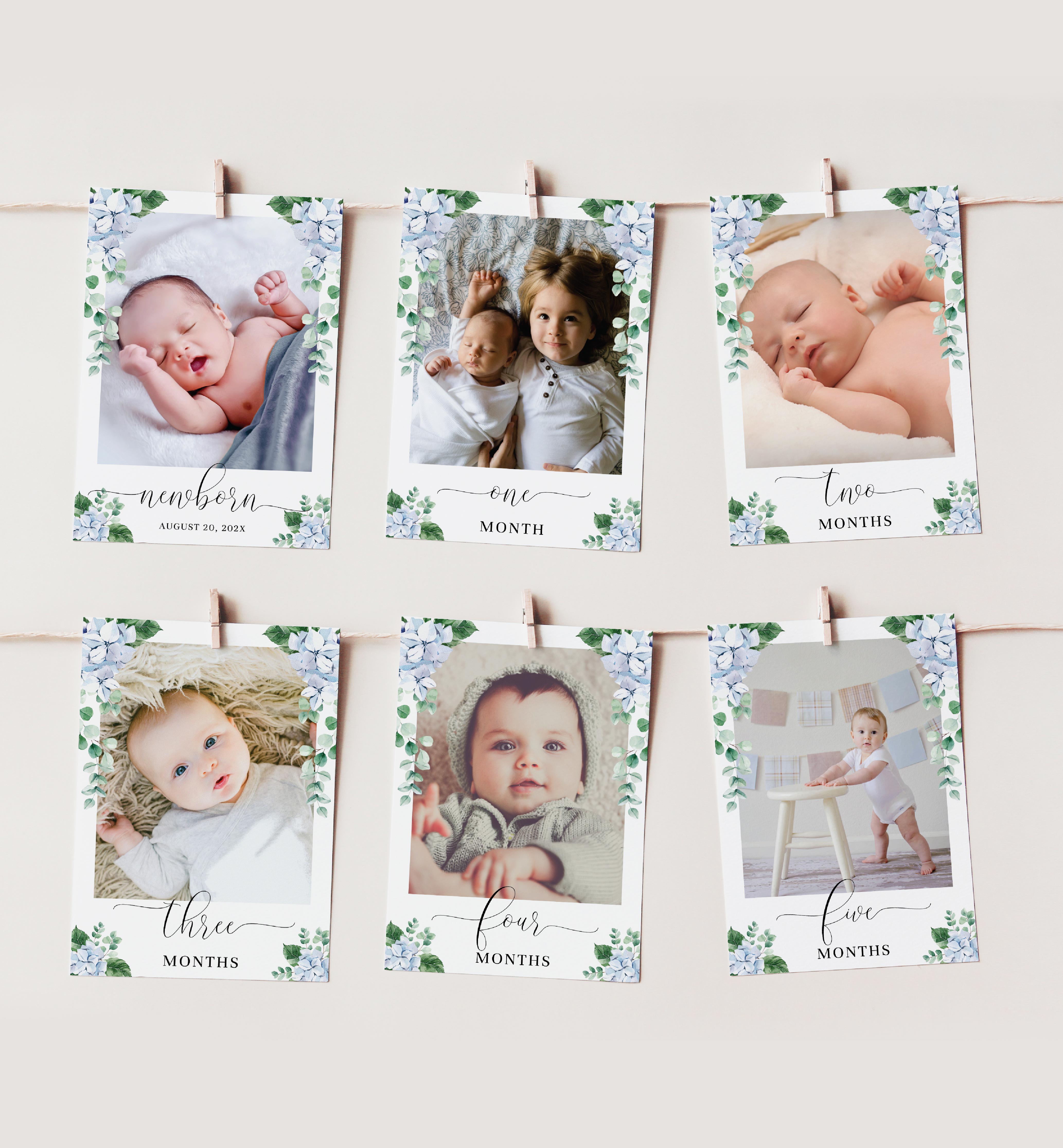 FER-BLU-7-B2372 - FERRAS - BLUE - PHOTO TIMELINE CARDS design preview