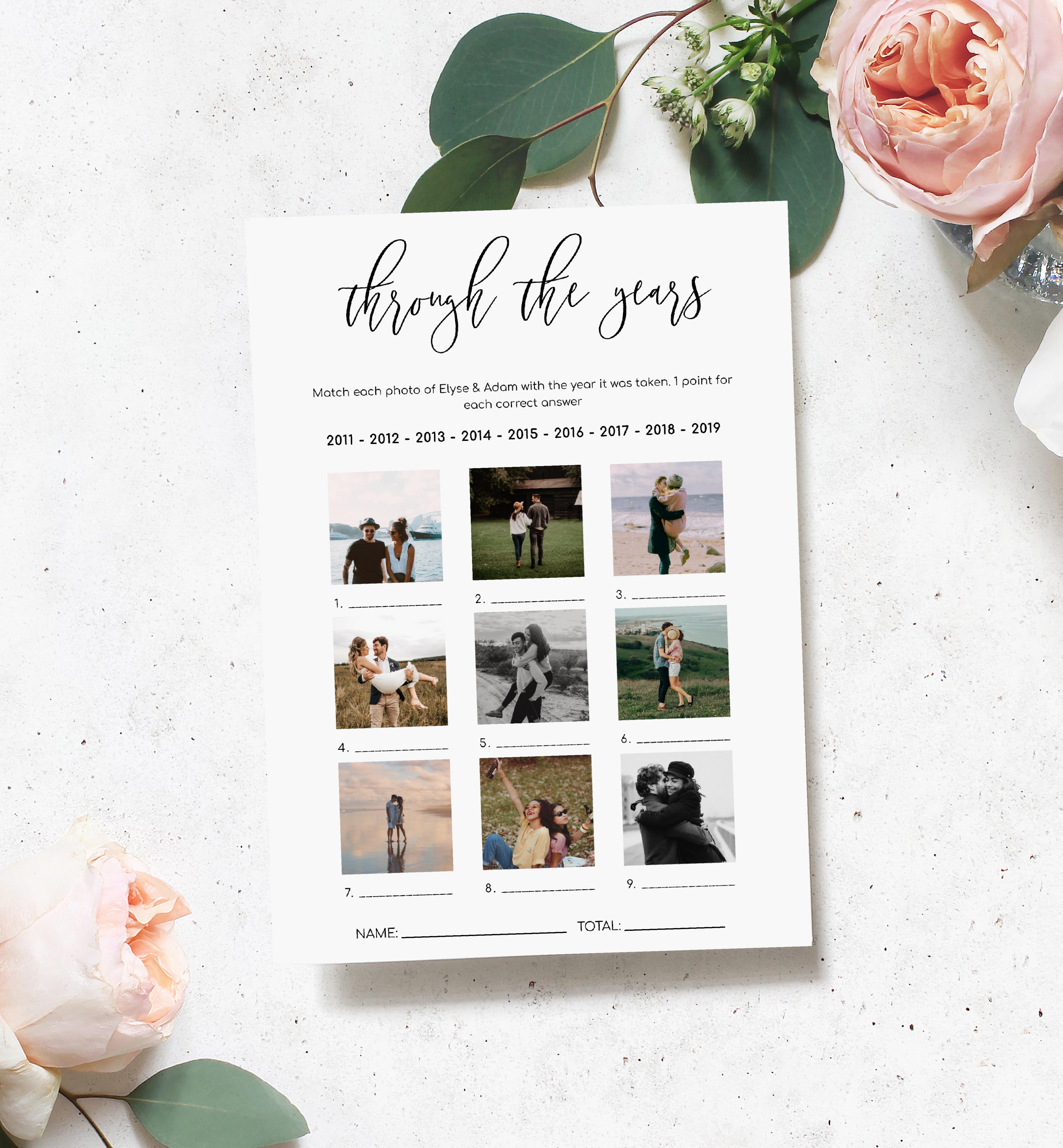 LUC-WHT-10-B1625 - LUCAS SCRIPT - WHITE - THROUGH THE YEARS PHOTO GAME design preview