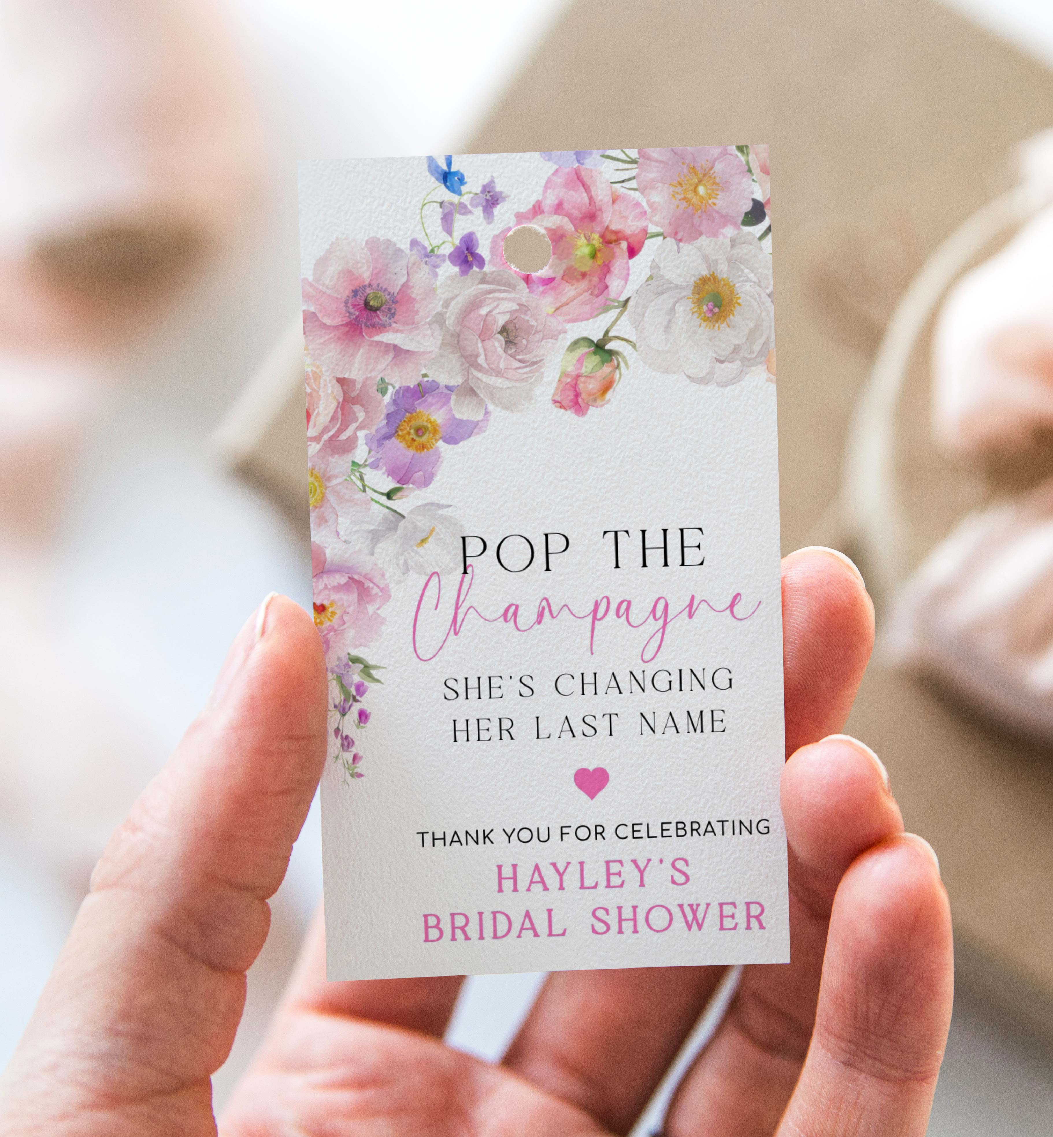 ELO-WHT-6-B3523 - ELOISE - WHITE - POP THE CHAMPAGNE TAG design preview