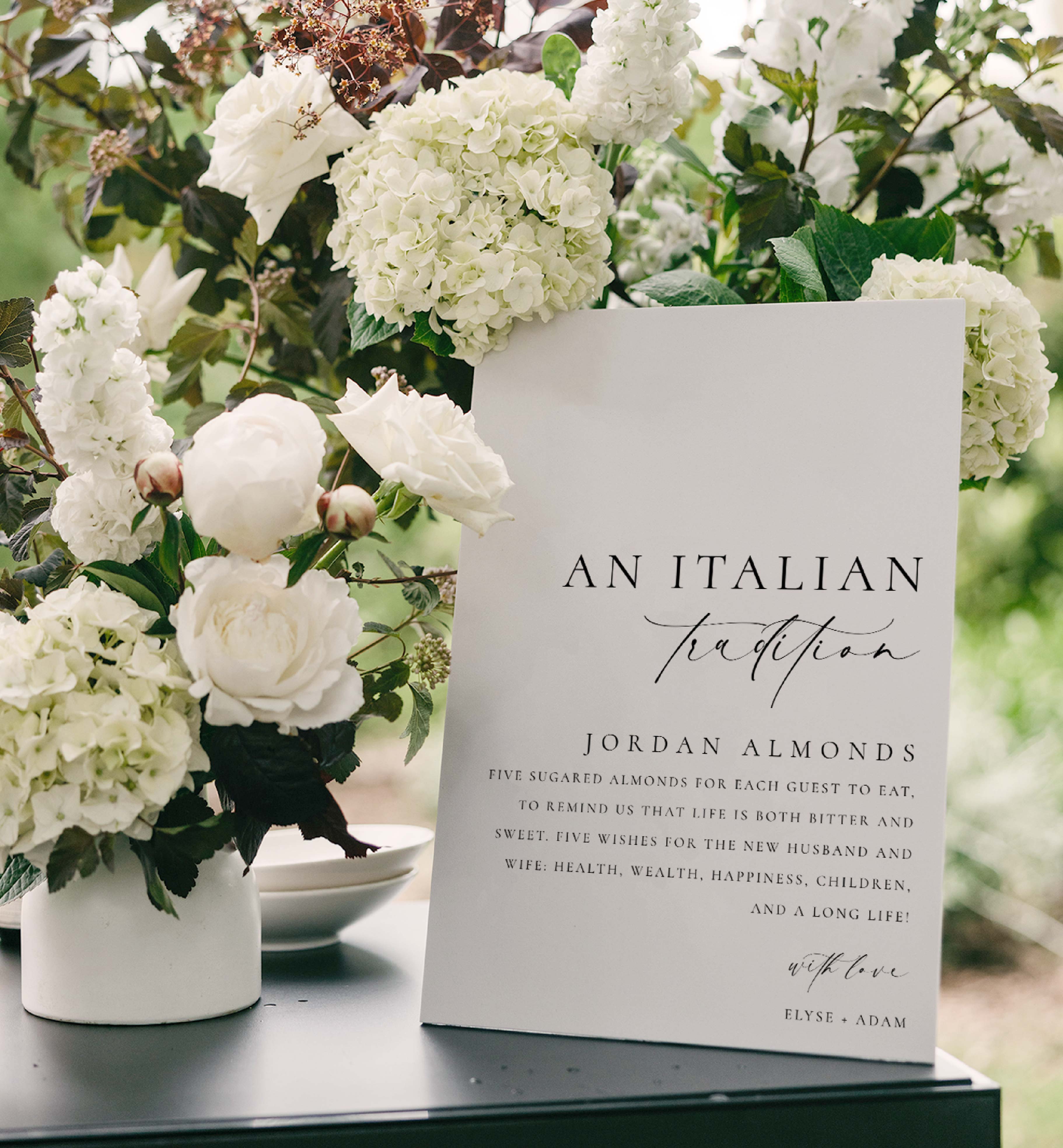 ELE-WHT-7-B3235 - ELLESMERE - WHITE - JORDAN ALMONDS SIGNS design preview