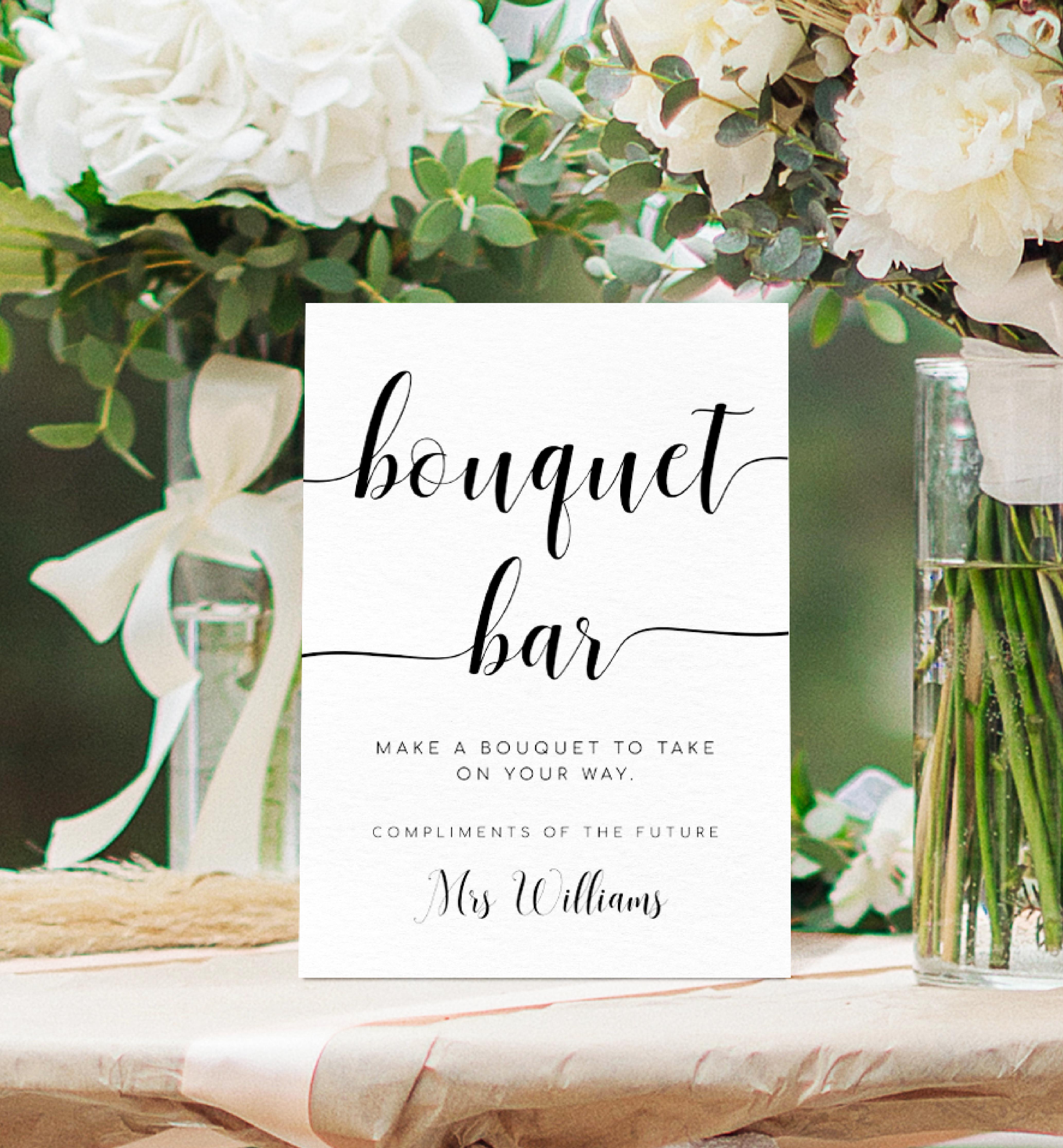 LEY-WHT-7-B2080 - LEYTON - WHITE - BOUQUET BAR SIGN design preview
