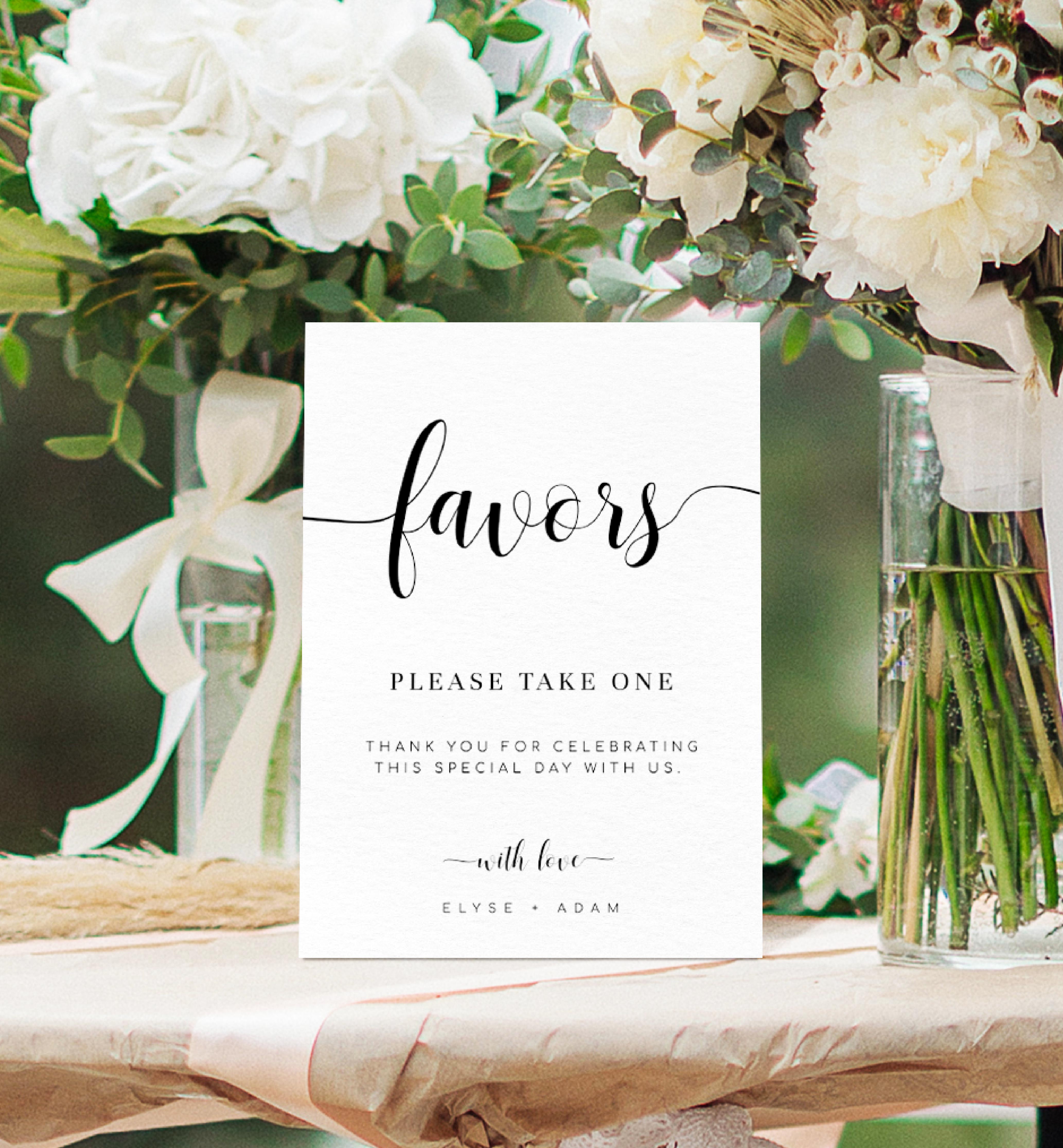 LEY-WHT-7-B2085 - LEYTON SCRIPT - WHITE - FAVOURS SIGN design preview