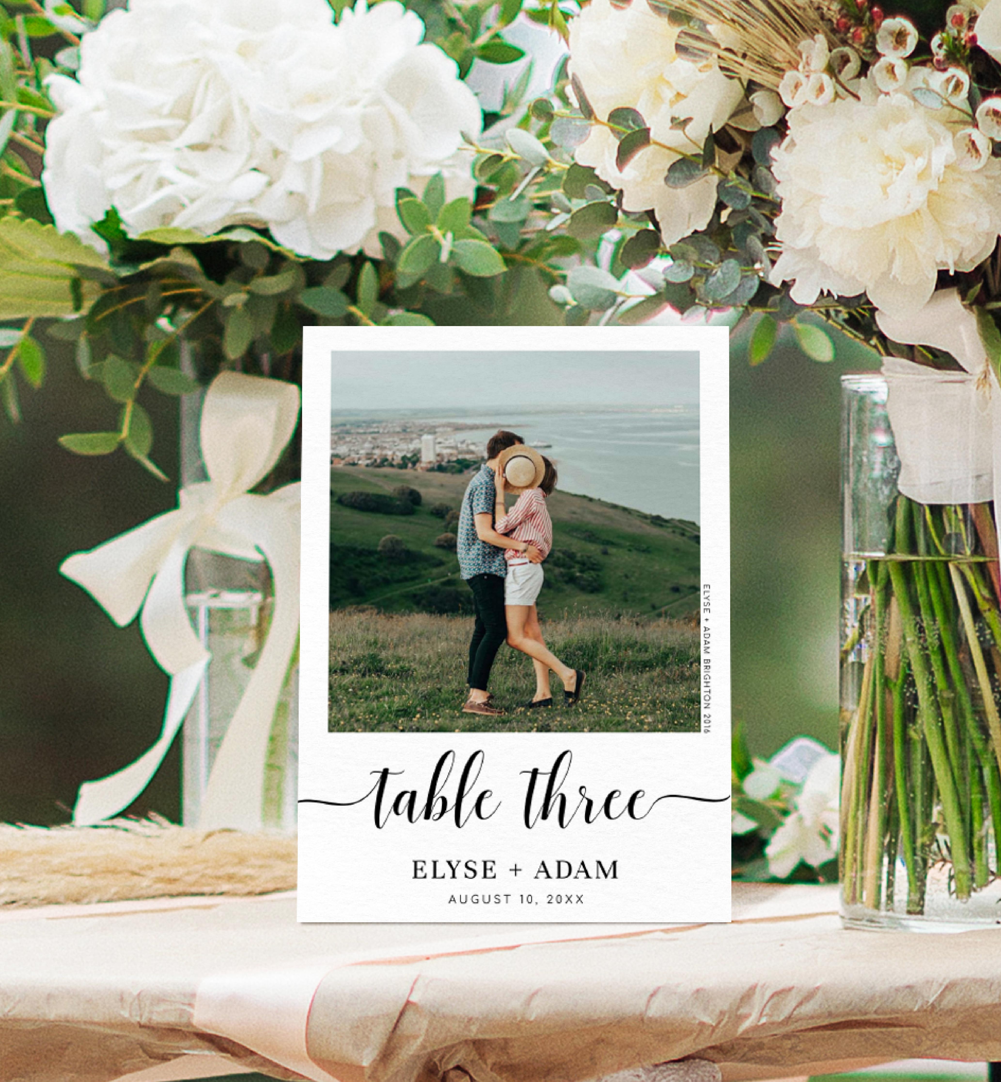 LEY-WHT-9-B2422 - LEYTON SCRIPT - WHITE - PHOTO TABLE NUMBERS design preview