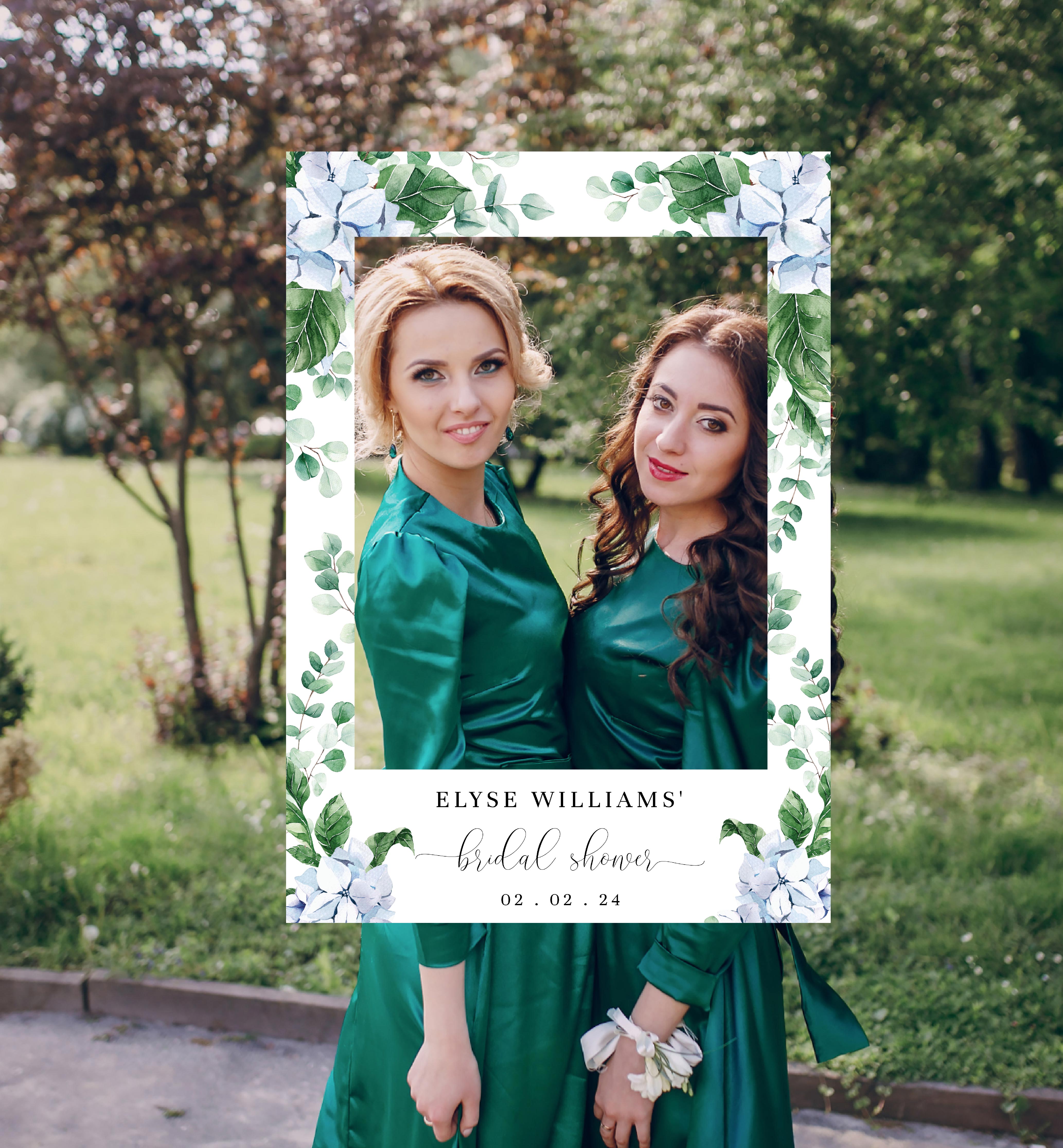 FER-BLU-13-B1596 - FERRAS BLOSSOM - BLUE - SELFIE PROP FRAME design preview