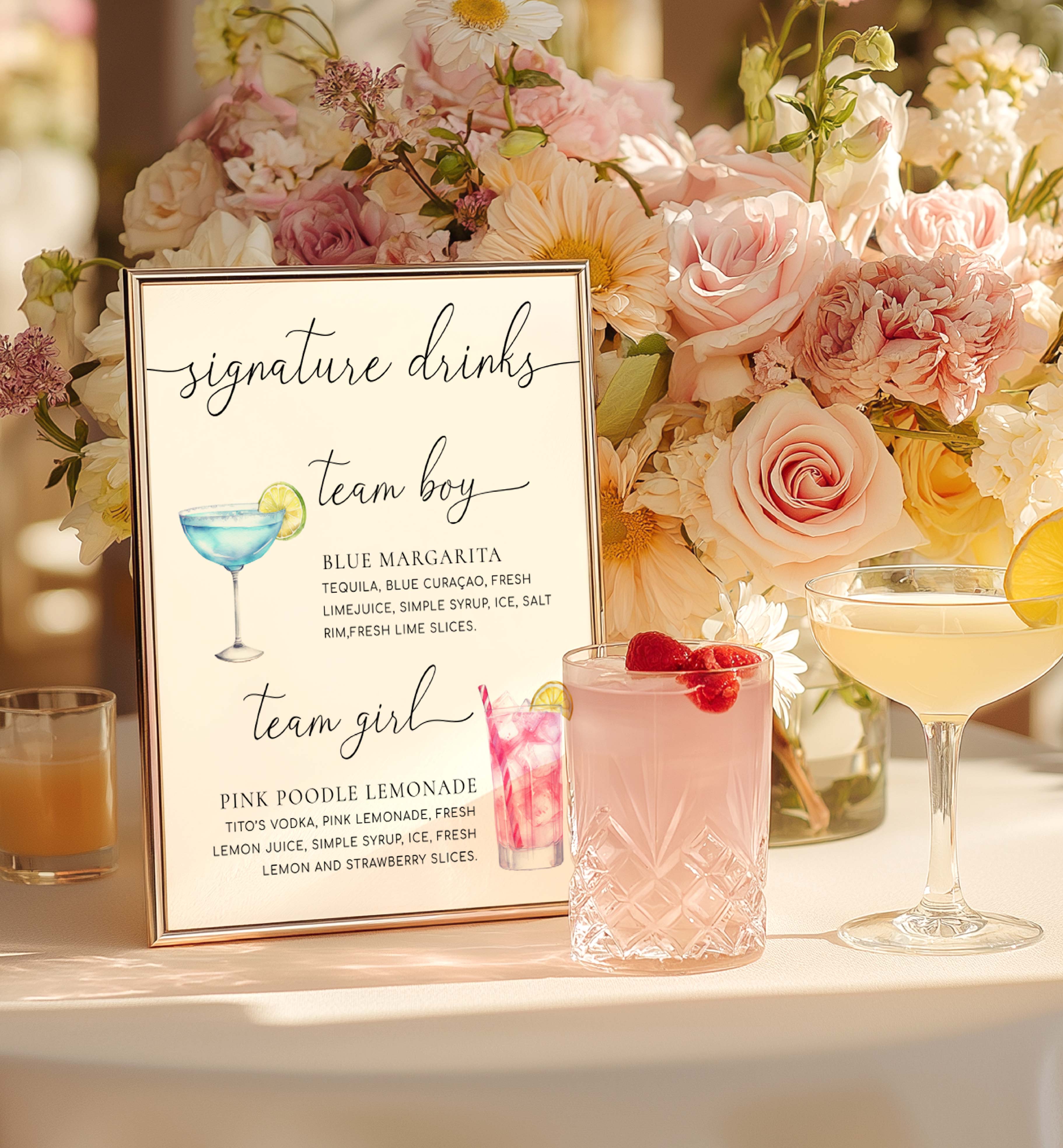 QIN-WHT-7-B2963 - QUINN SCRIPT - WHITE - SIGNATURE DRINKS SIGN design preview