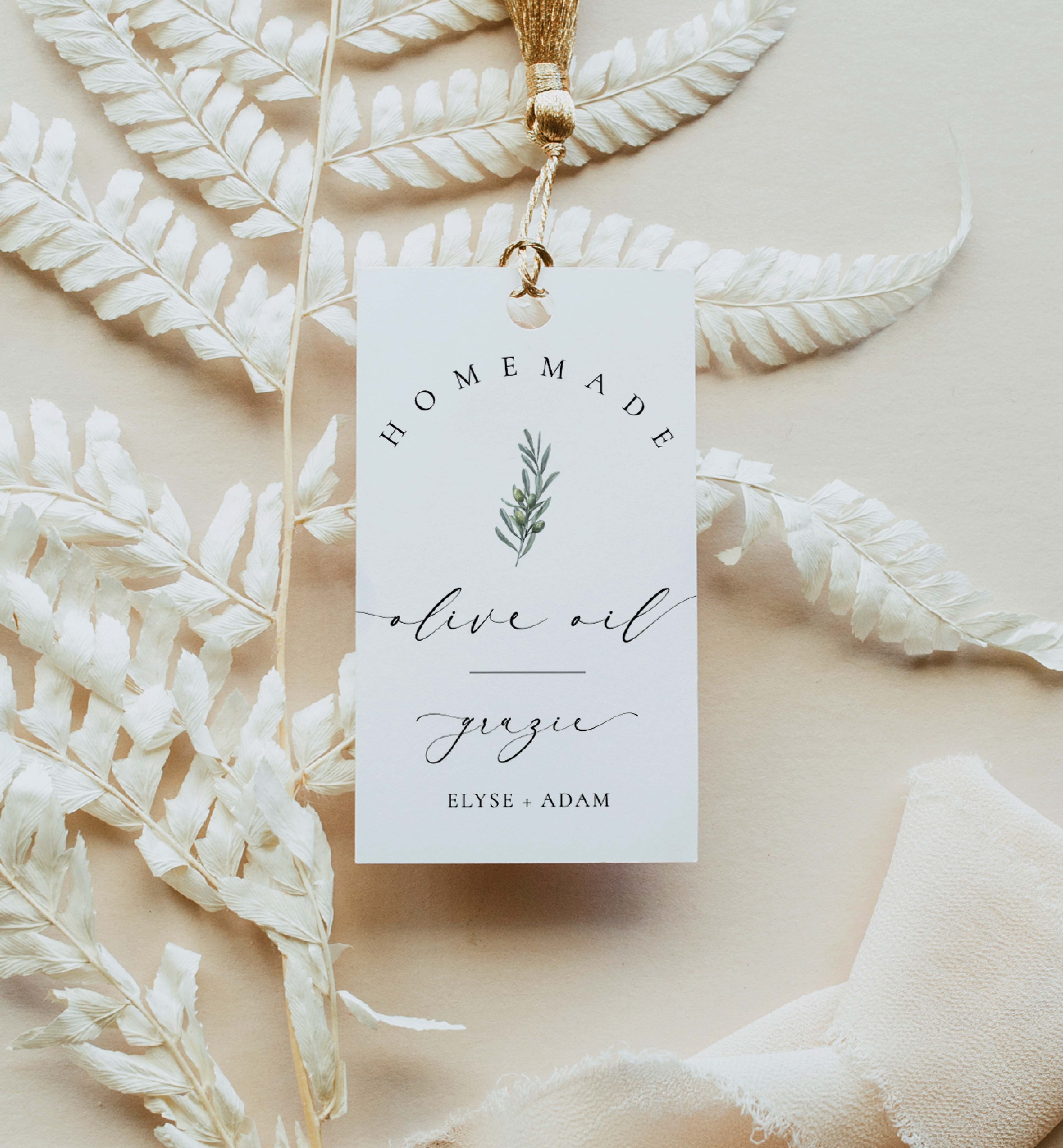 ELE-WHT-6-B2653 - ELLESMERE - WHITE - OLIVE OIL TAG design preview