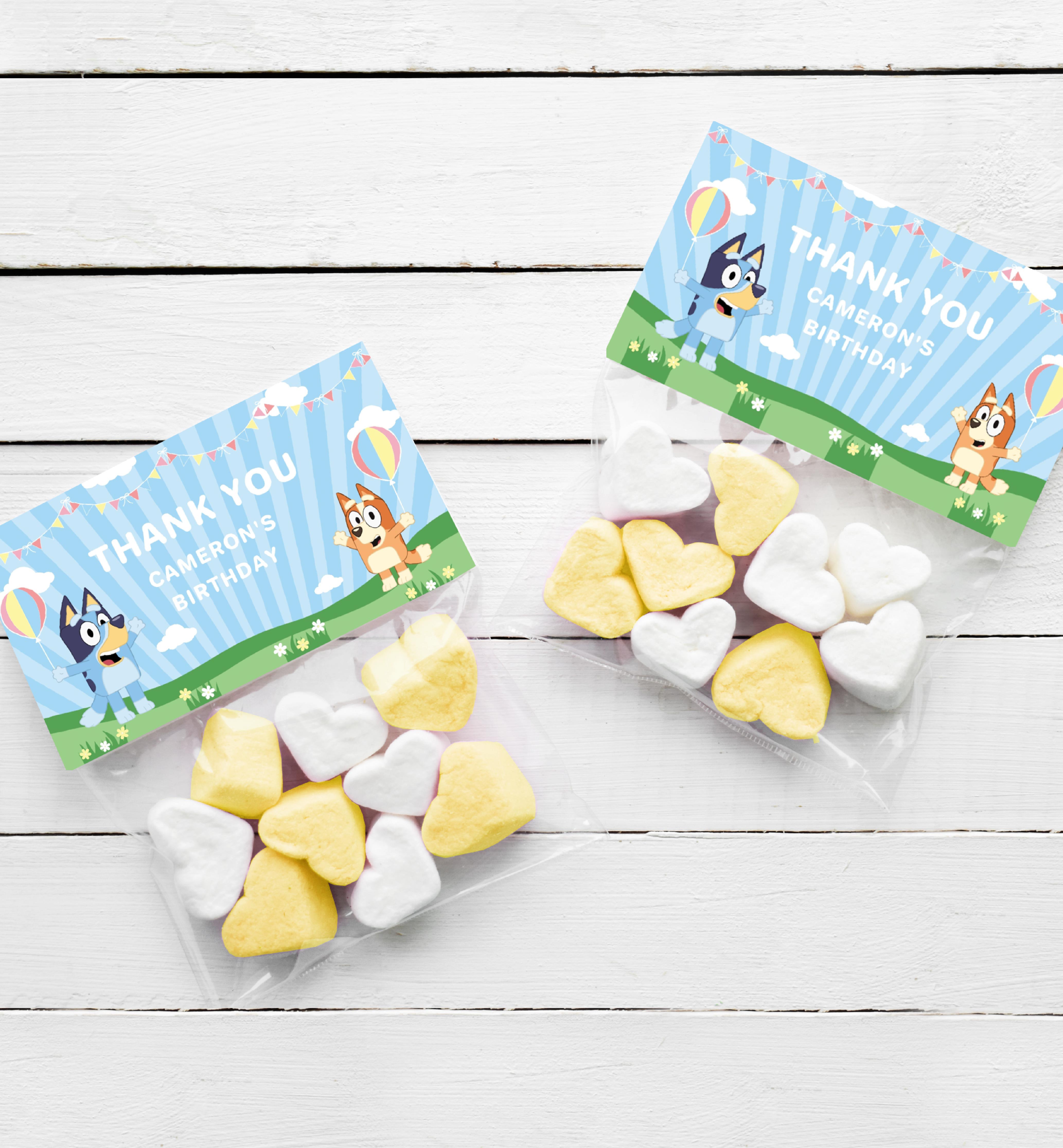 BLU-BLU-6-B1637 - BLUEY - BLUE - FAVOUR BAG TOPPERS design preview