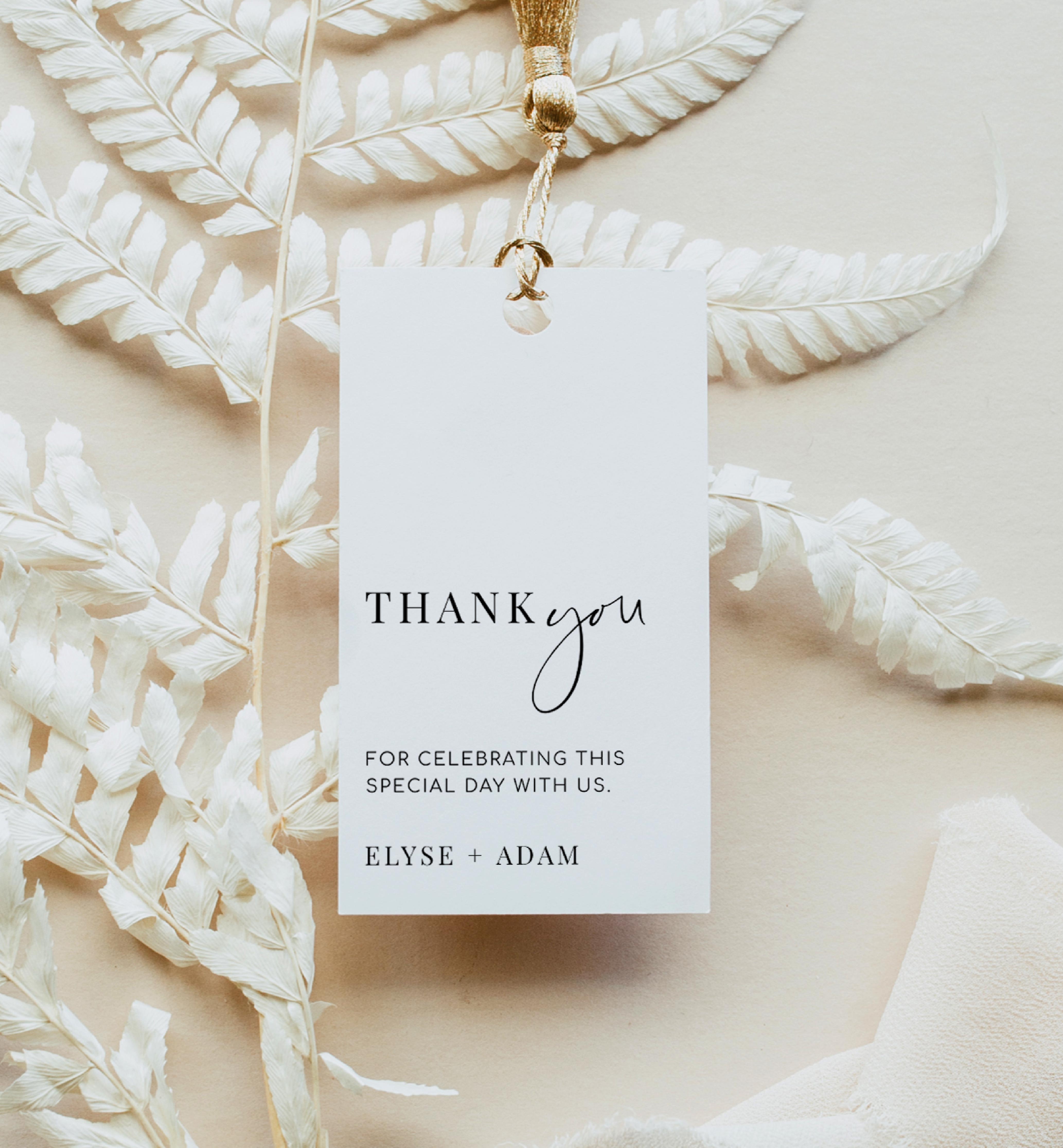 EST-WHT-6-B2117 - ESTELLE - WHITE - THANK YOU FAVOUR TAG design preview