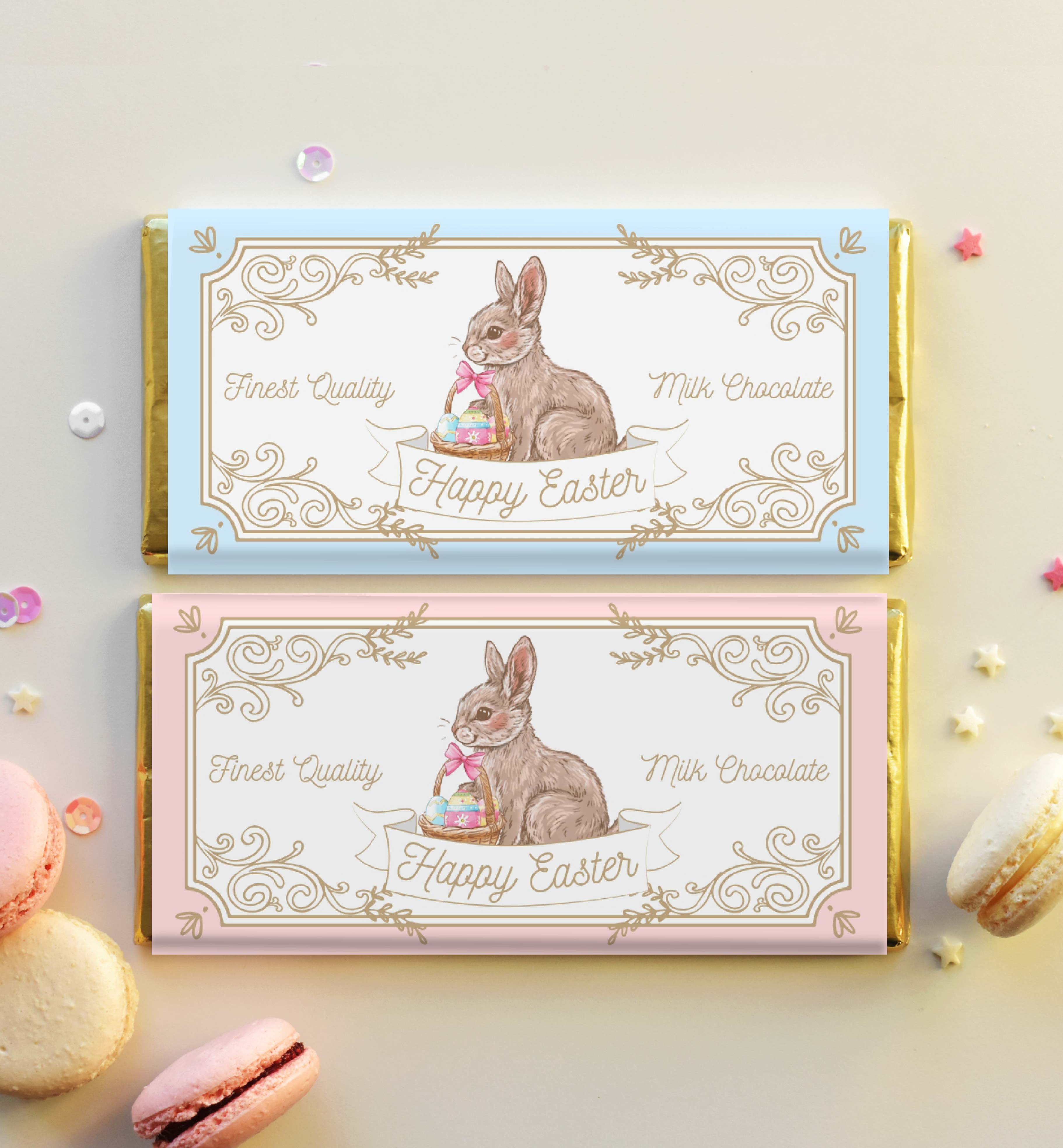 EAS-MLT-6-B3569 - EASTER - MULTI - EASTER CHOCOLATE WRAPPER design preview