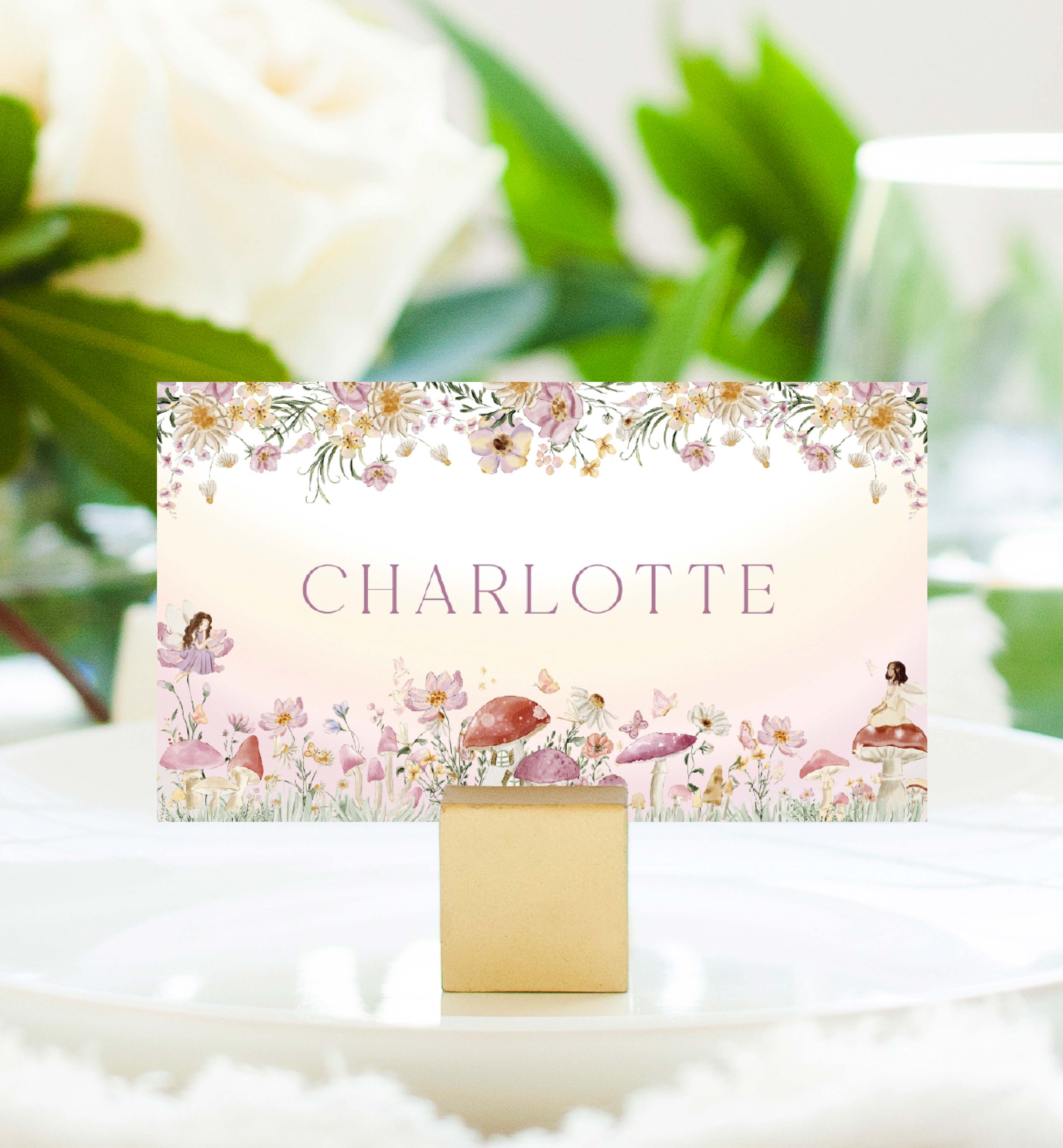 FAR-MLT-5-B3344 - FAIRY - MULTI - PLACE CARDS design preview