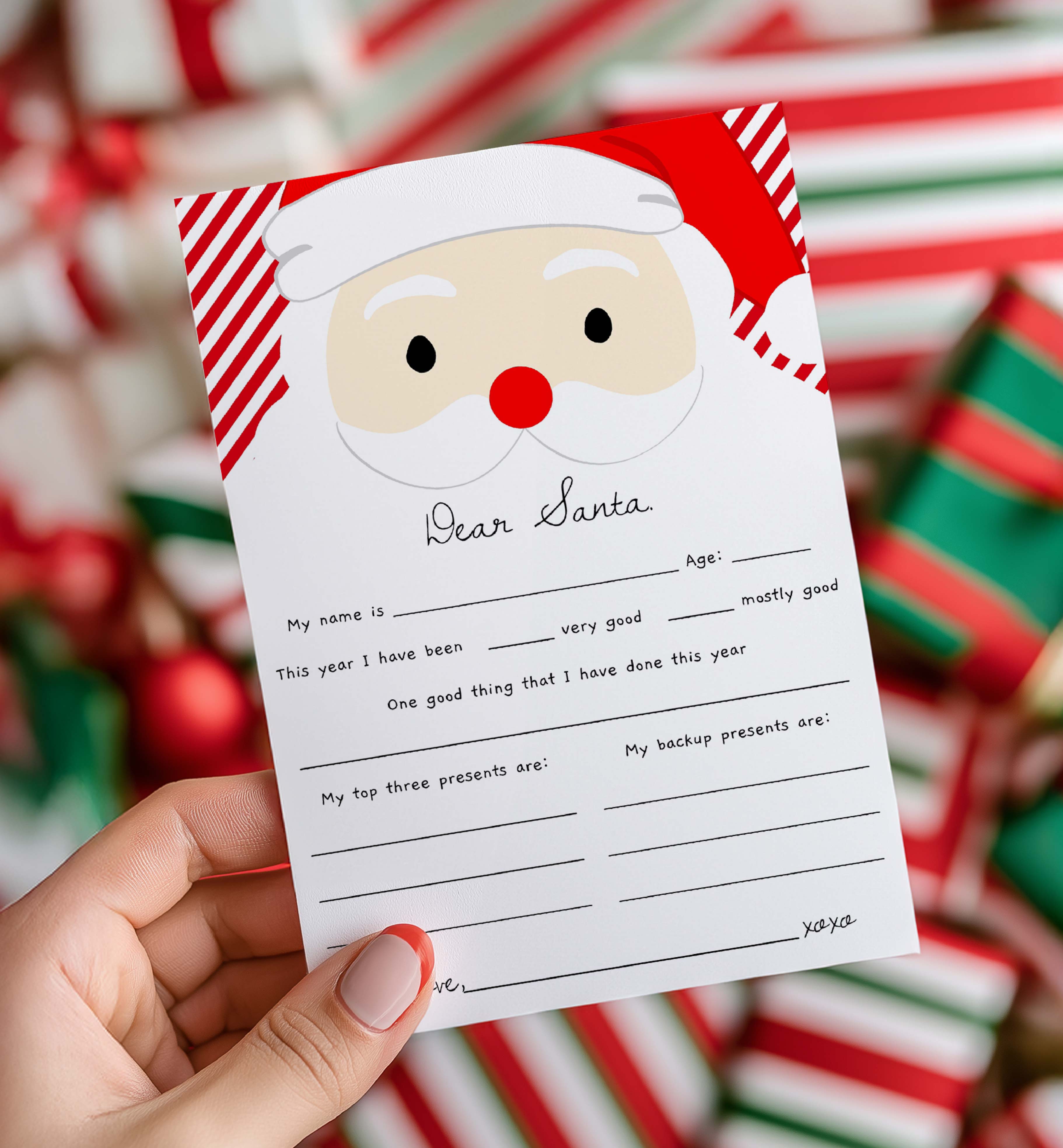 SAW-RED-24-B3721 - SANTAS WORKSHOP - RED - LETTER TO SANTA design preview