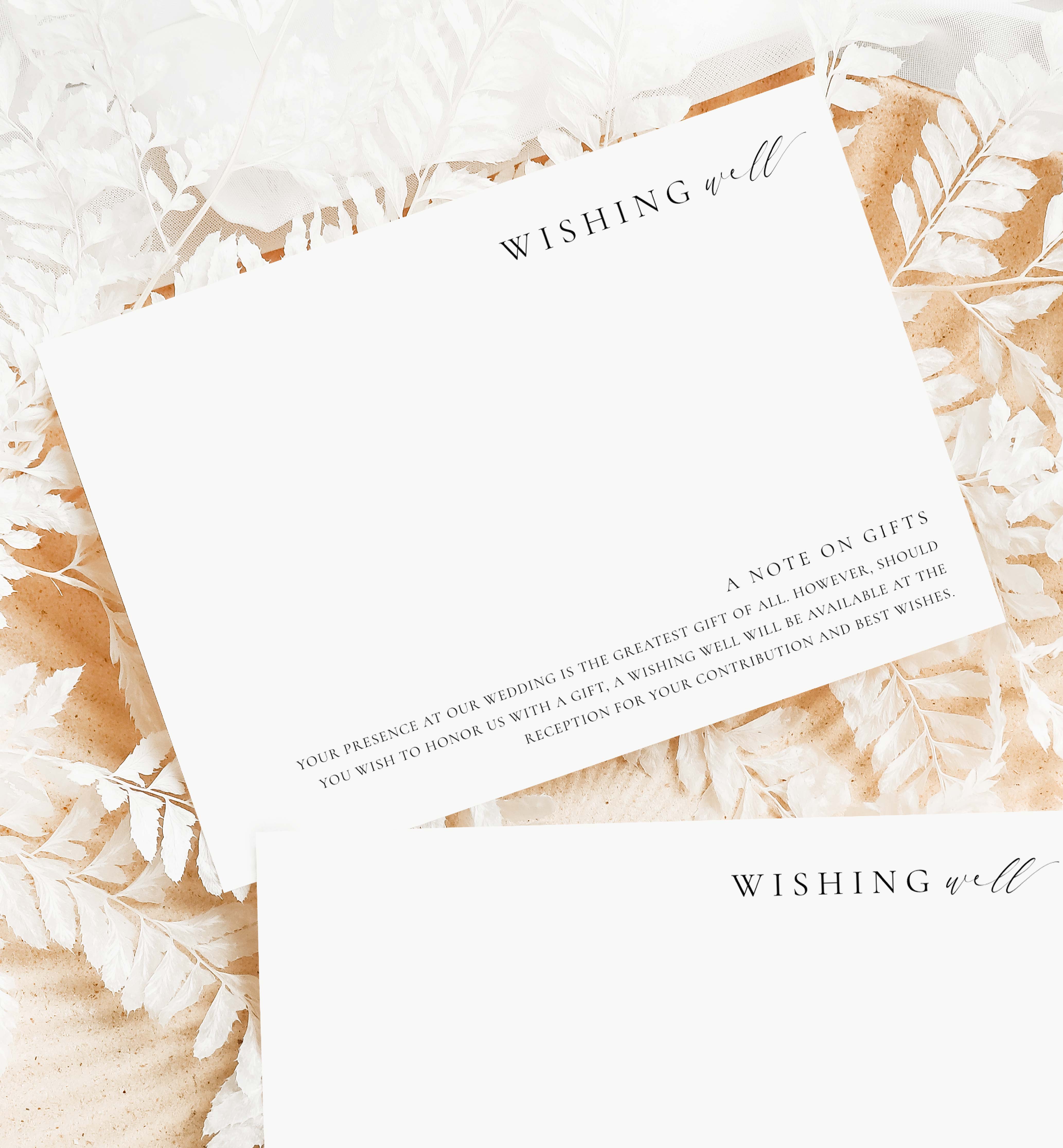 ELE-WHT-2-B2736 - ELLESMERE - WHITE - WISHING WELL CARD design preview