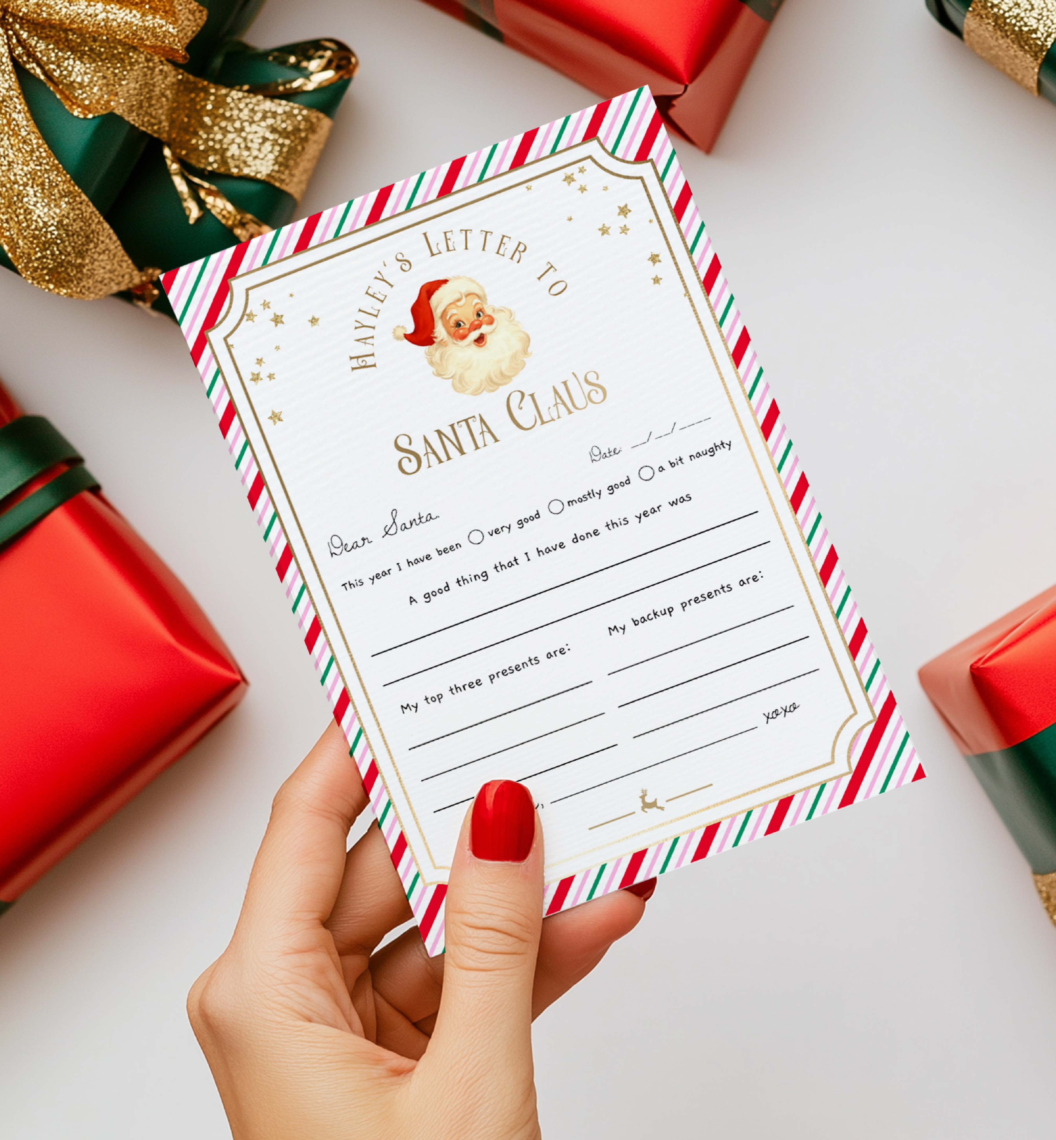 SAW-PMT-24-B3724 - SANTAS WORKSHOP - RED - LETTER TO SANTA design preview
