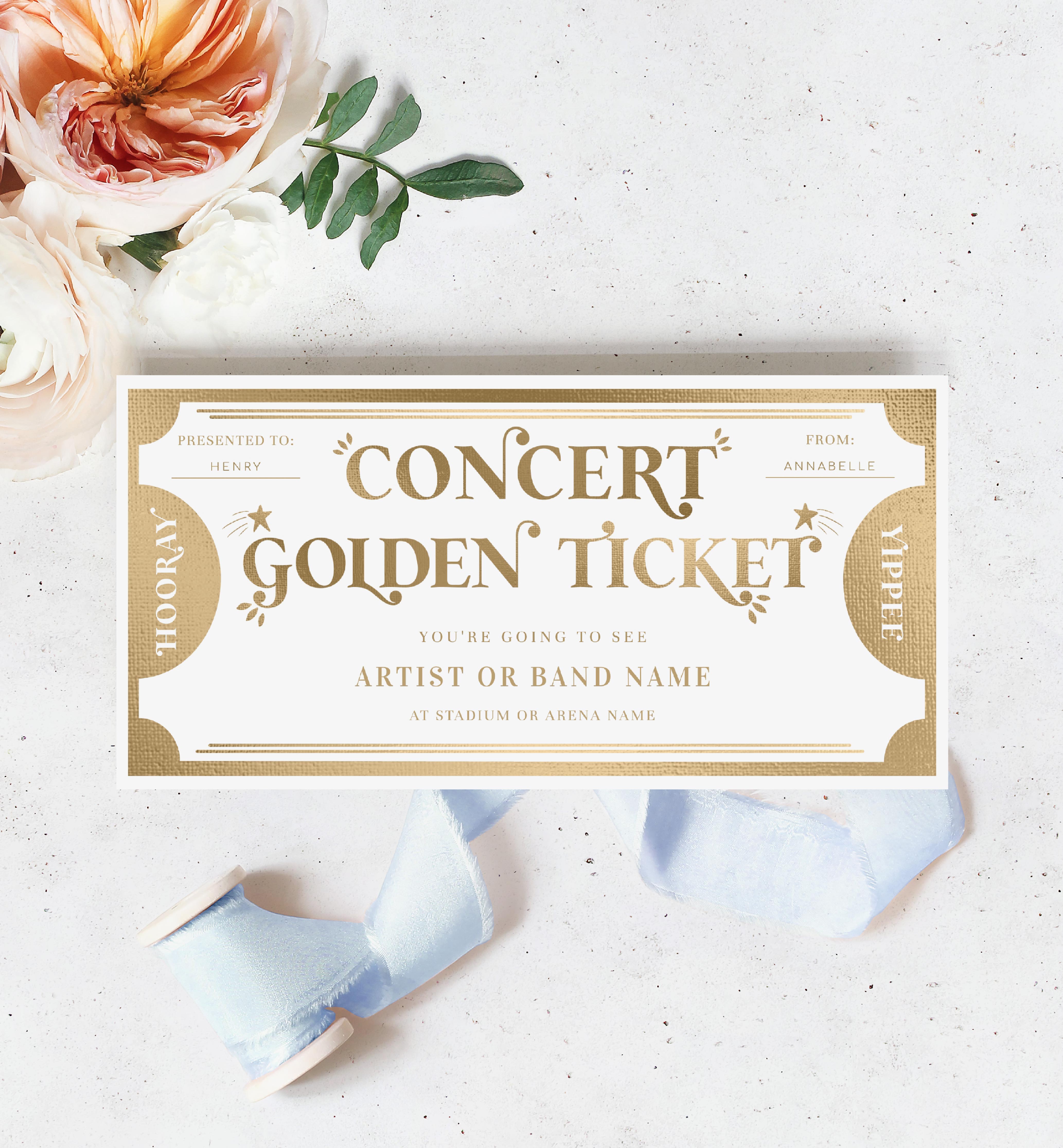 MAR-WHG-14-B2414 - MARGO - WHITE GOLD - CONCERT GOLDEN TICKET design preview