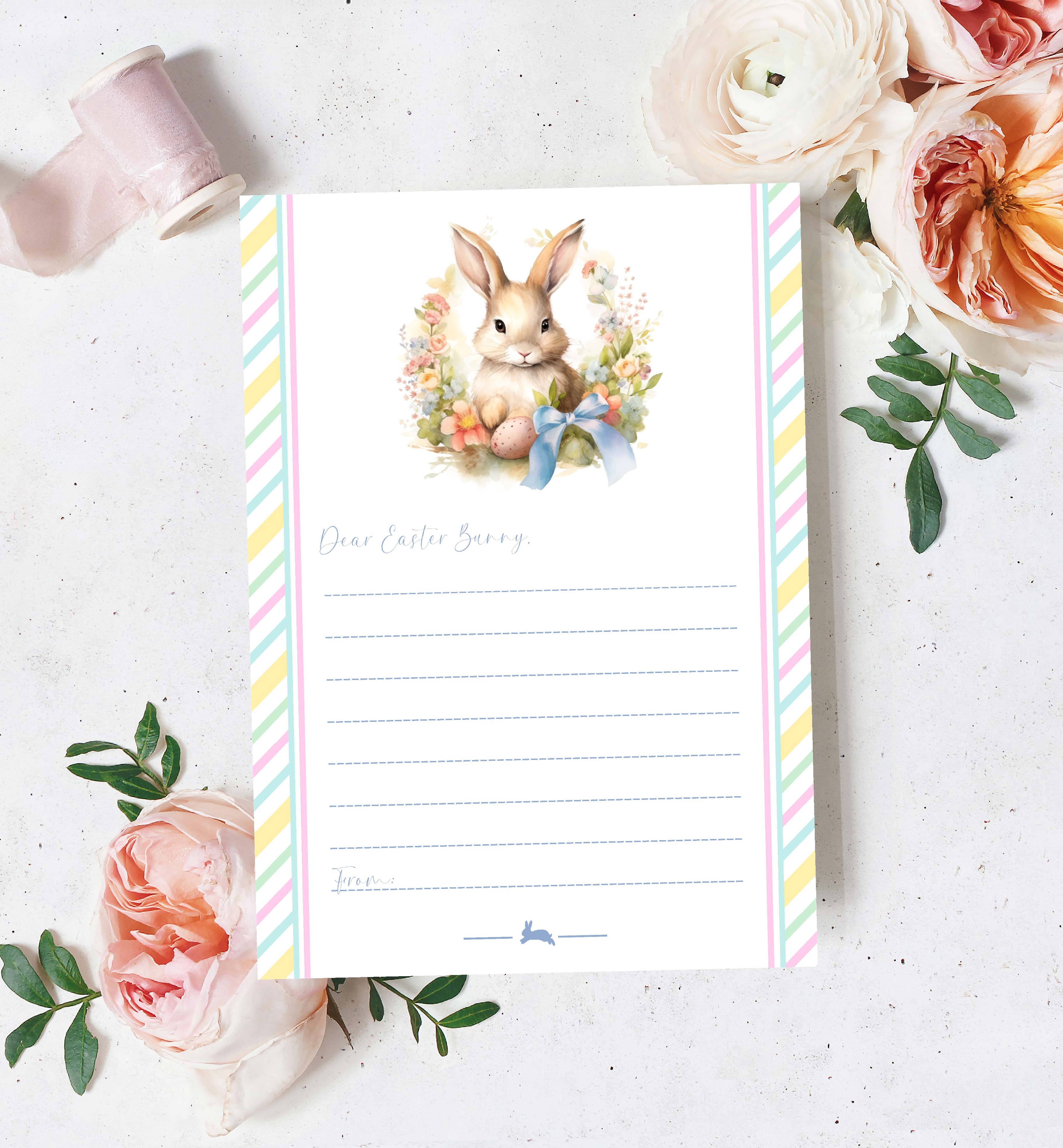 EAS-WHT-24-B3810 - EASTER - WHITE - LETTER TO THE EASTER BUNNY design preview
