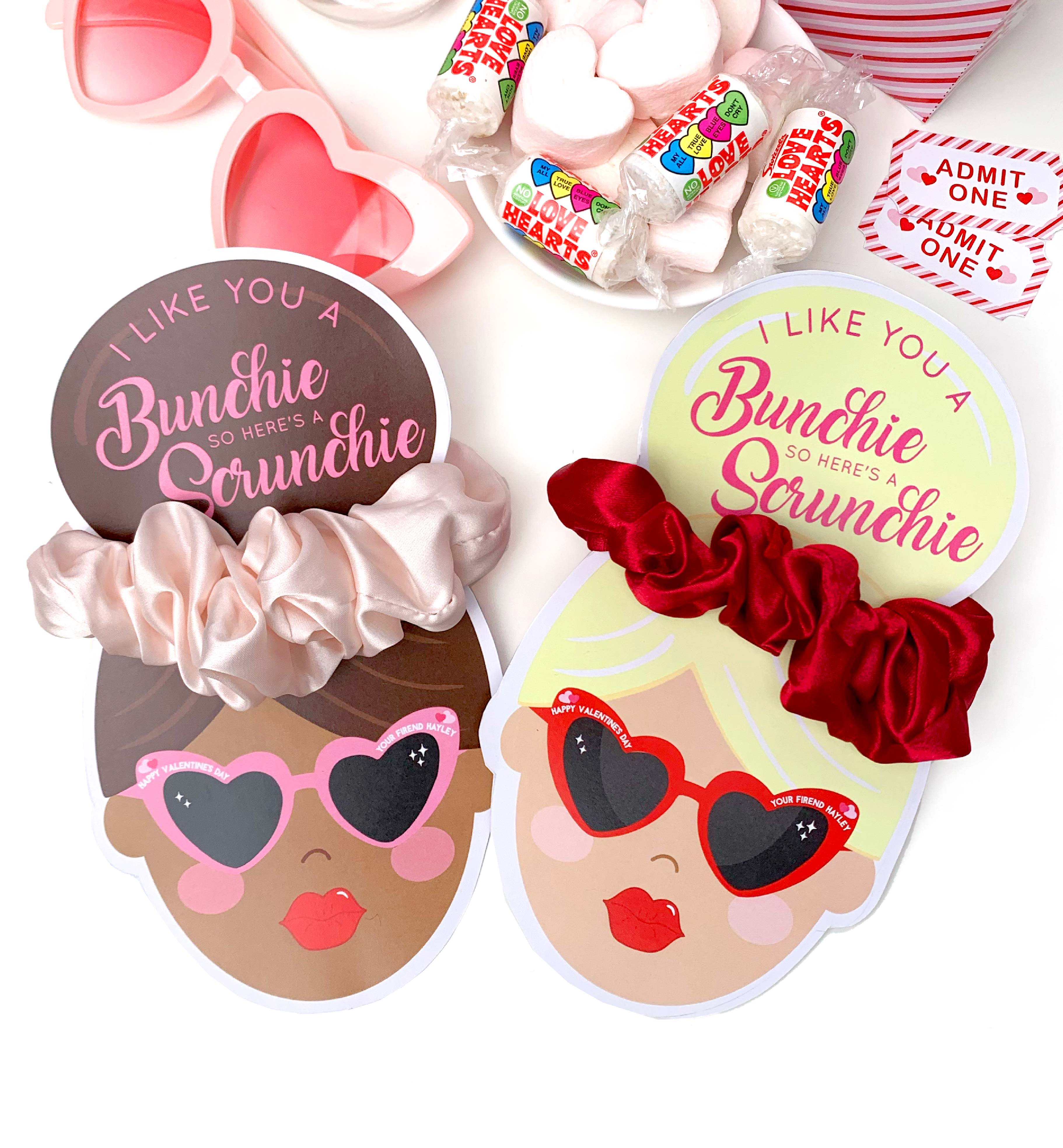 VAL-MLT-6-B3441 - VALENTINE - MULTI - SCRUNCHIE HEAD TAG design preview
