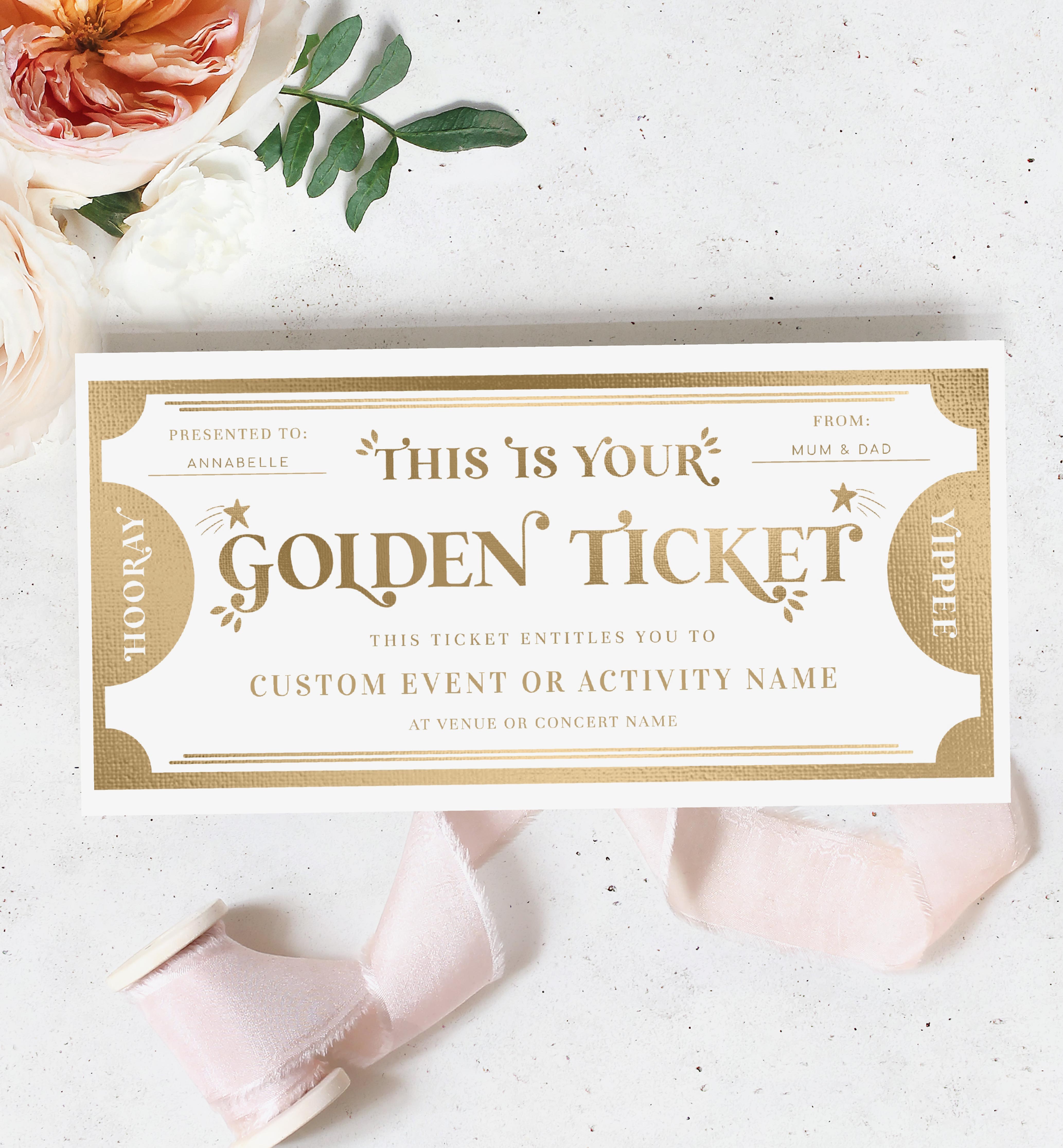 MAR-WHG-14-B2007 - MARGO - WHITE GOLD - GOLDEN TICKET CERTIFICATE design preview