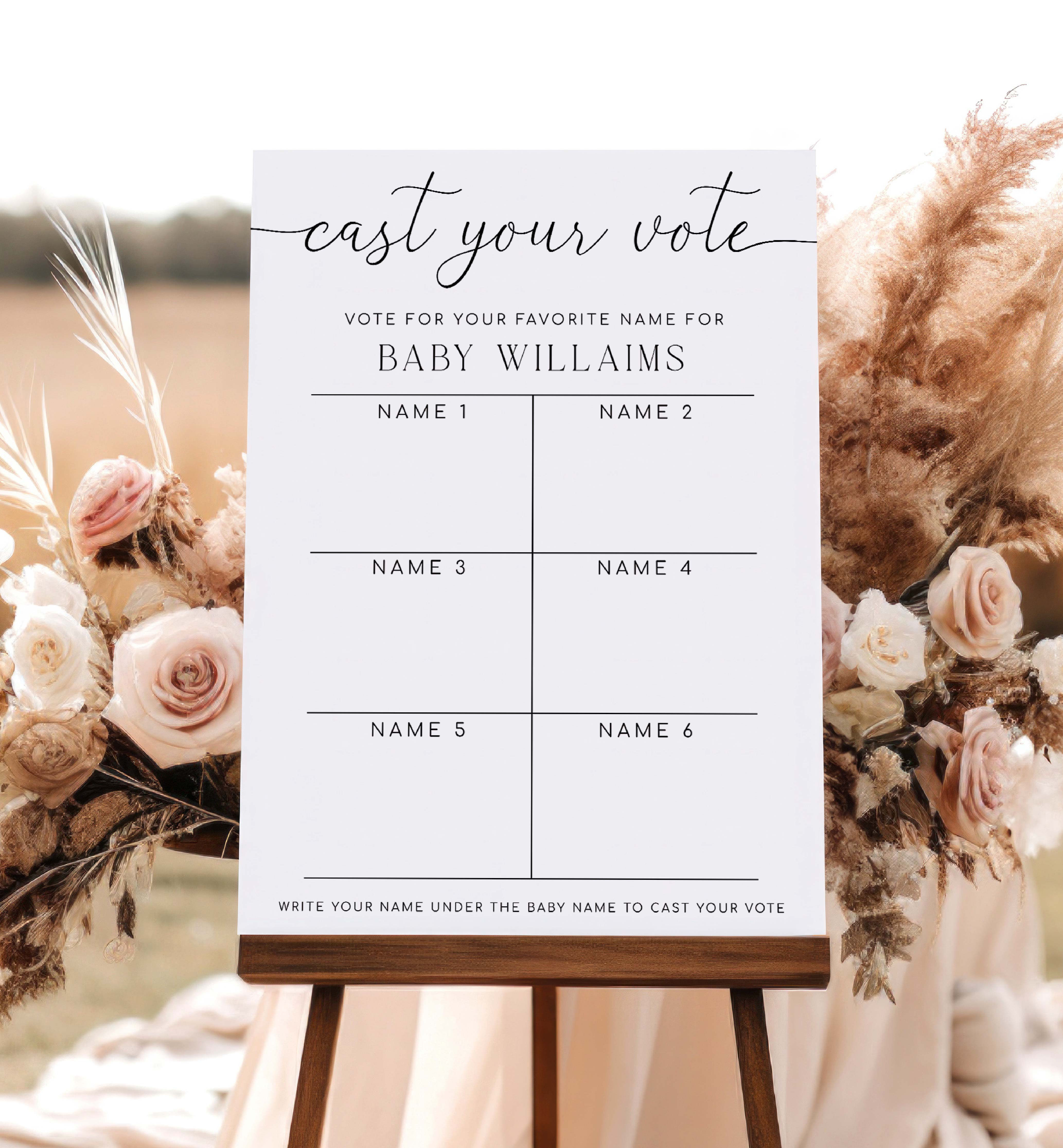 QIN-WHT-10-B3031 - QUINN - WHITE - NAME VOTING BOARD design preview