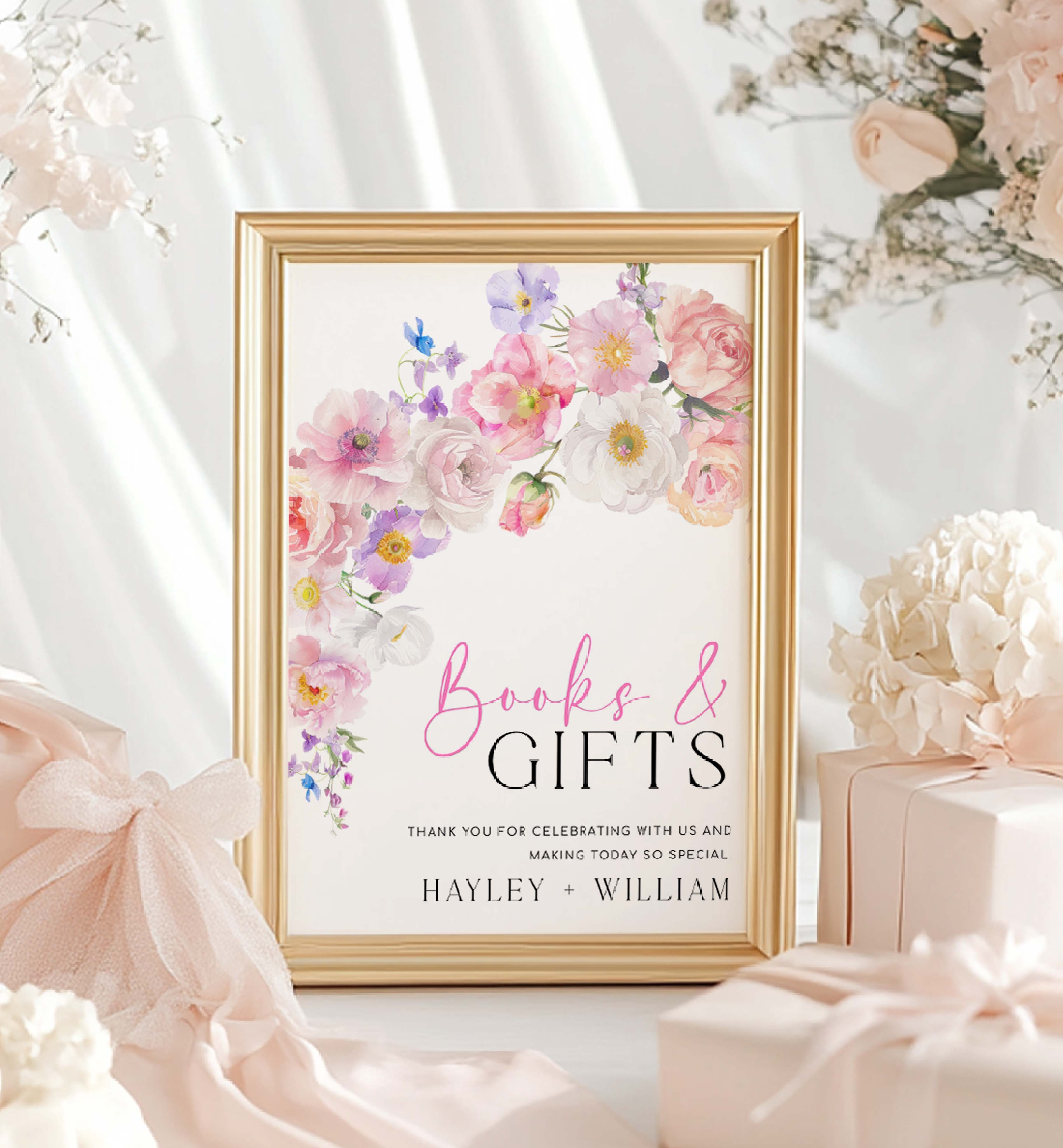 ELO-WHT-7-B3643 - ELOISE - WHITE - BOOKS AND GIFTS SIGN design preview