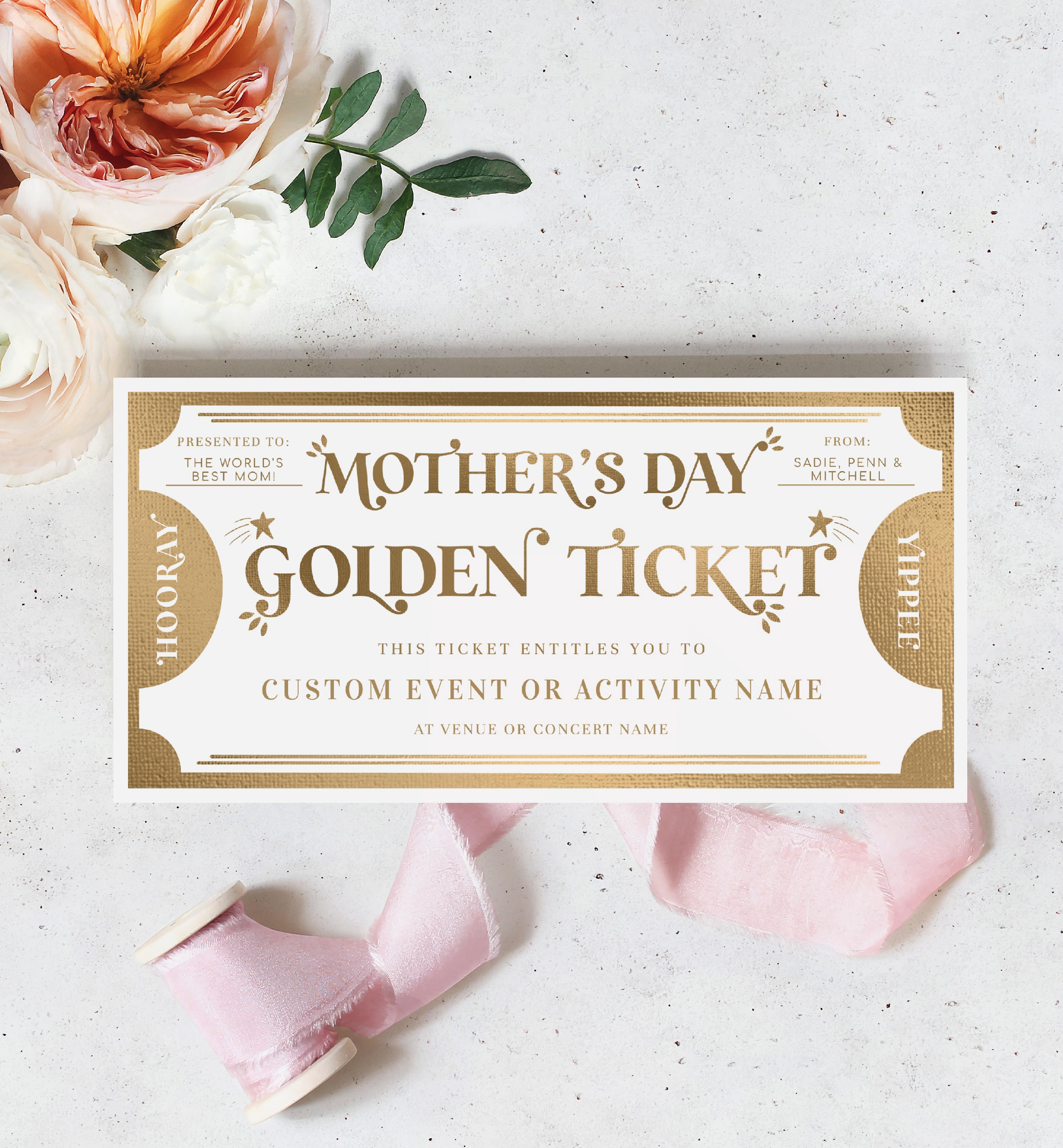 MAR-WHG-14-B3330 - MARGO - WHITE GOLD - MOTHER'S DAY GOLDEN TICKET design preview