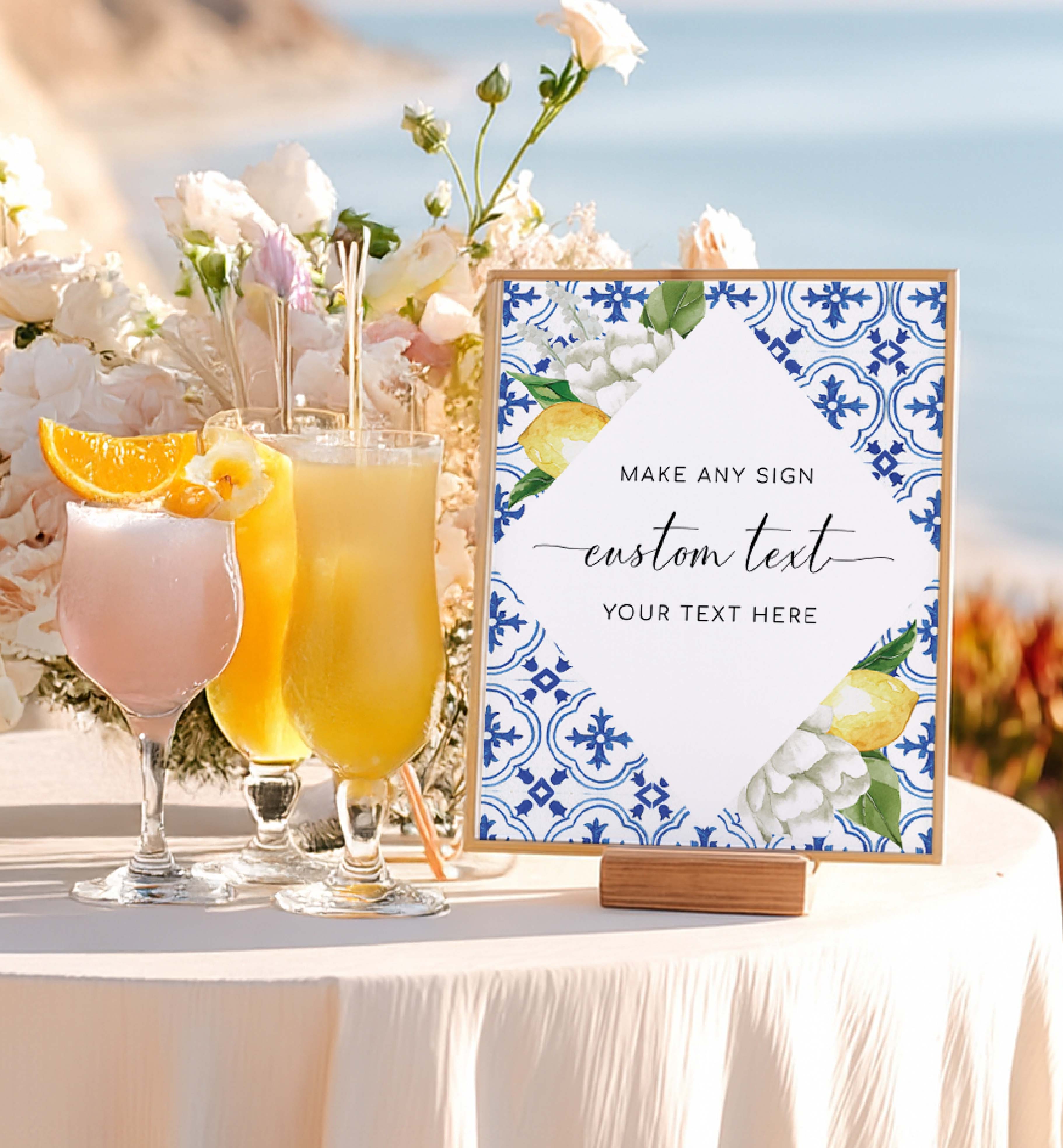 MED-BLU-7-B602 - THE MED - LEMON - CUSTOM TEXT SIGN design preview