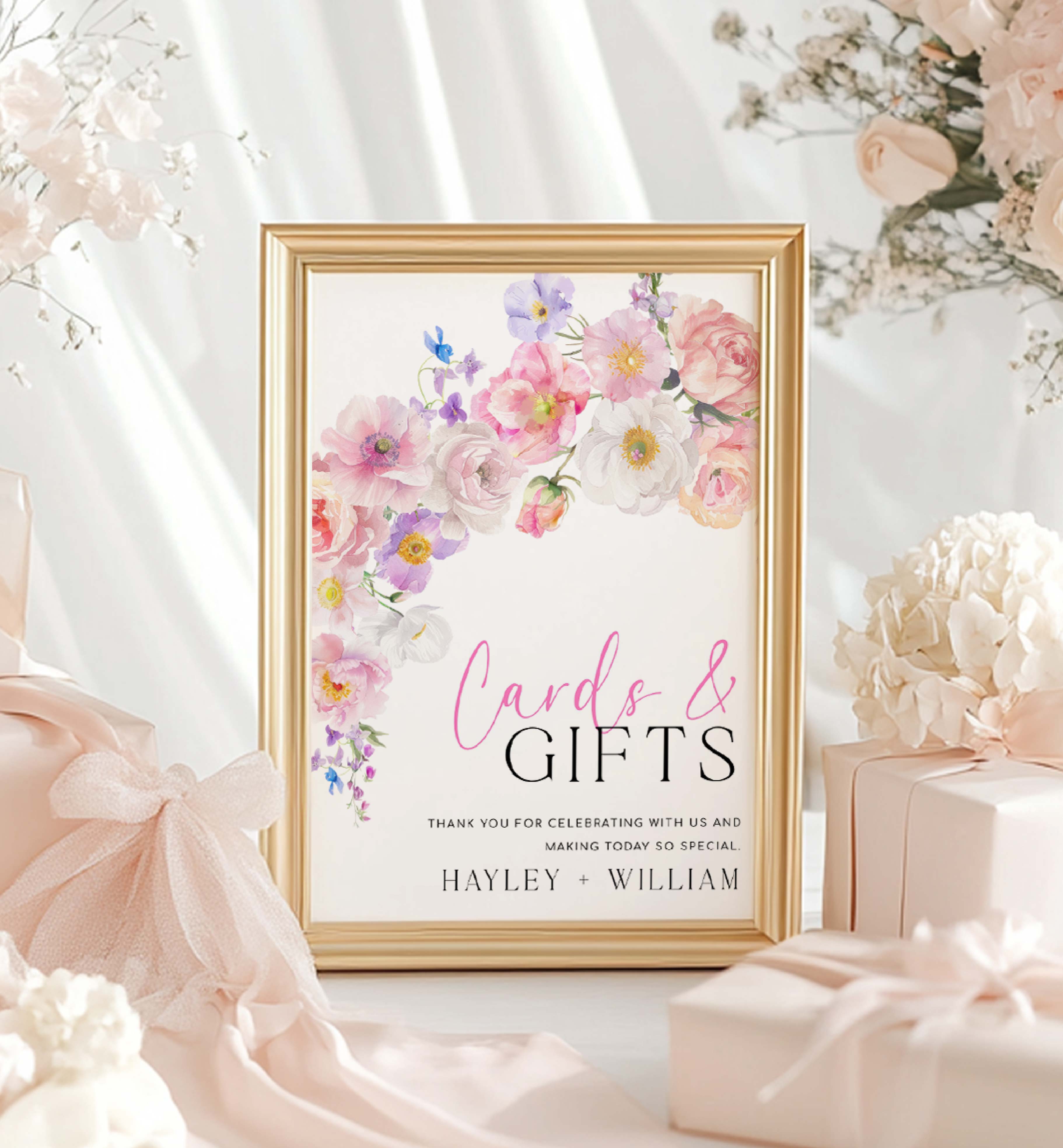 ELO-WHT-7-B3637 - ELOISE - WHITE - CARDS AND GIFTS SIGN design preview