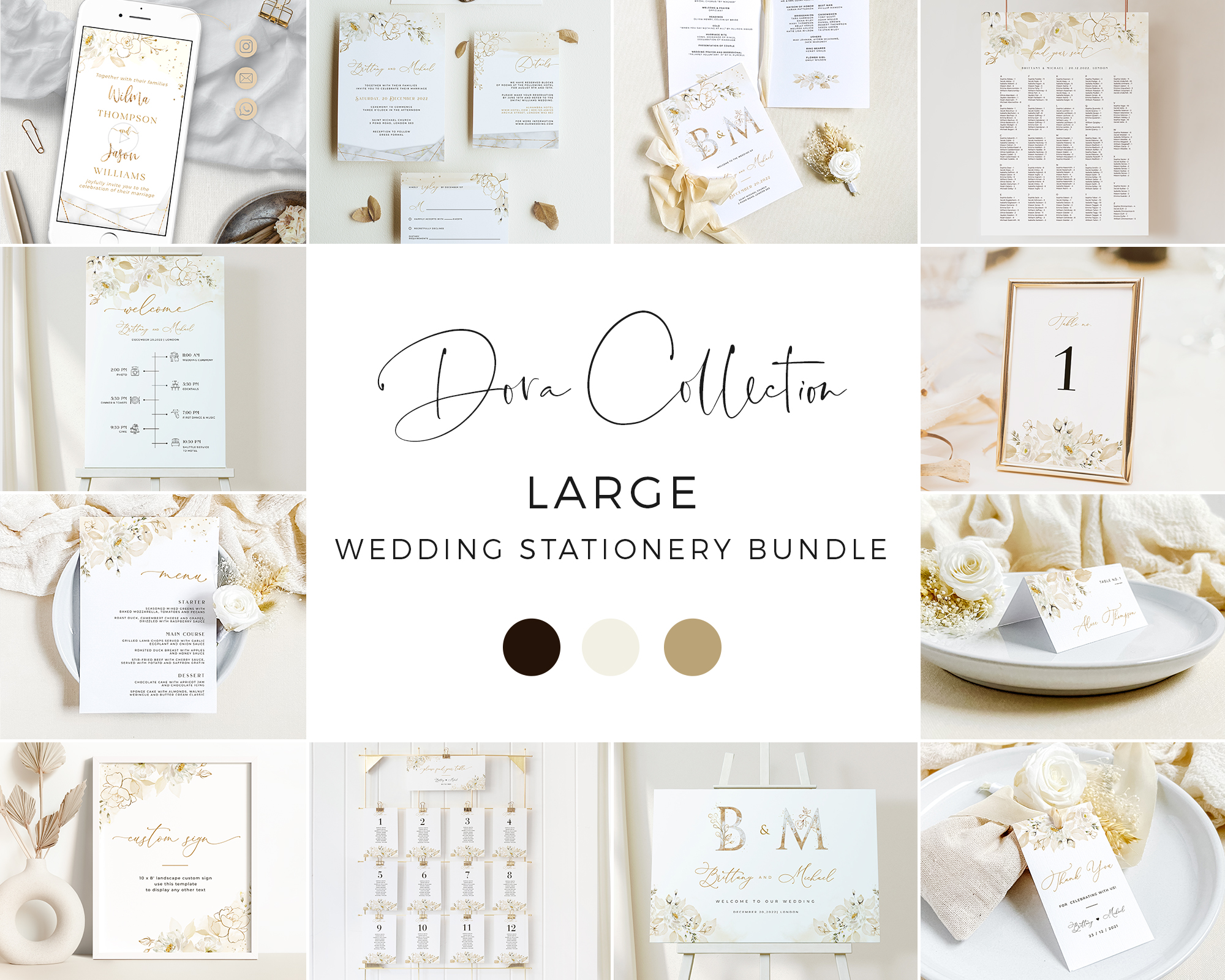 dora-large-bundle-14-01 | Large Wedding Stationery Bundle design preview