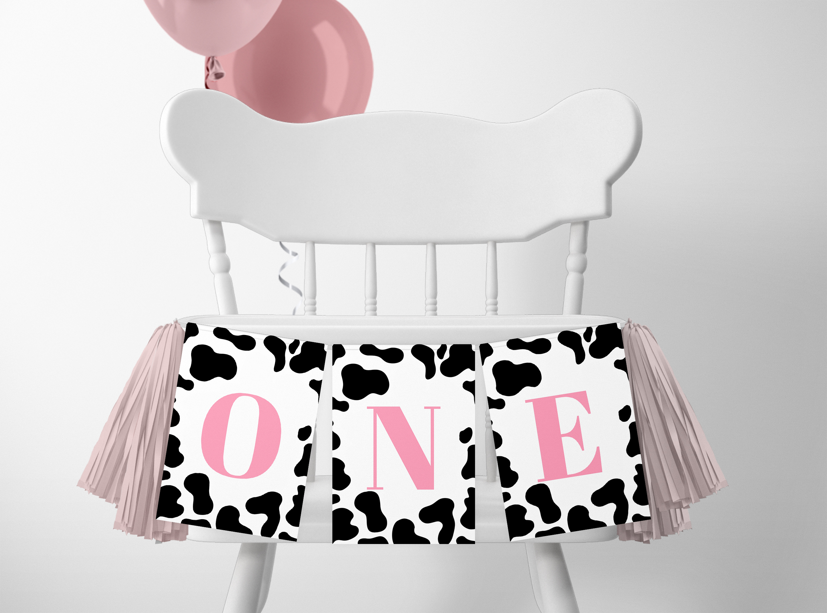 Holy Cow I'm One High Chair Banner 160d design preview