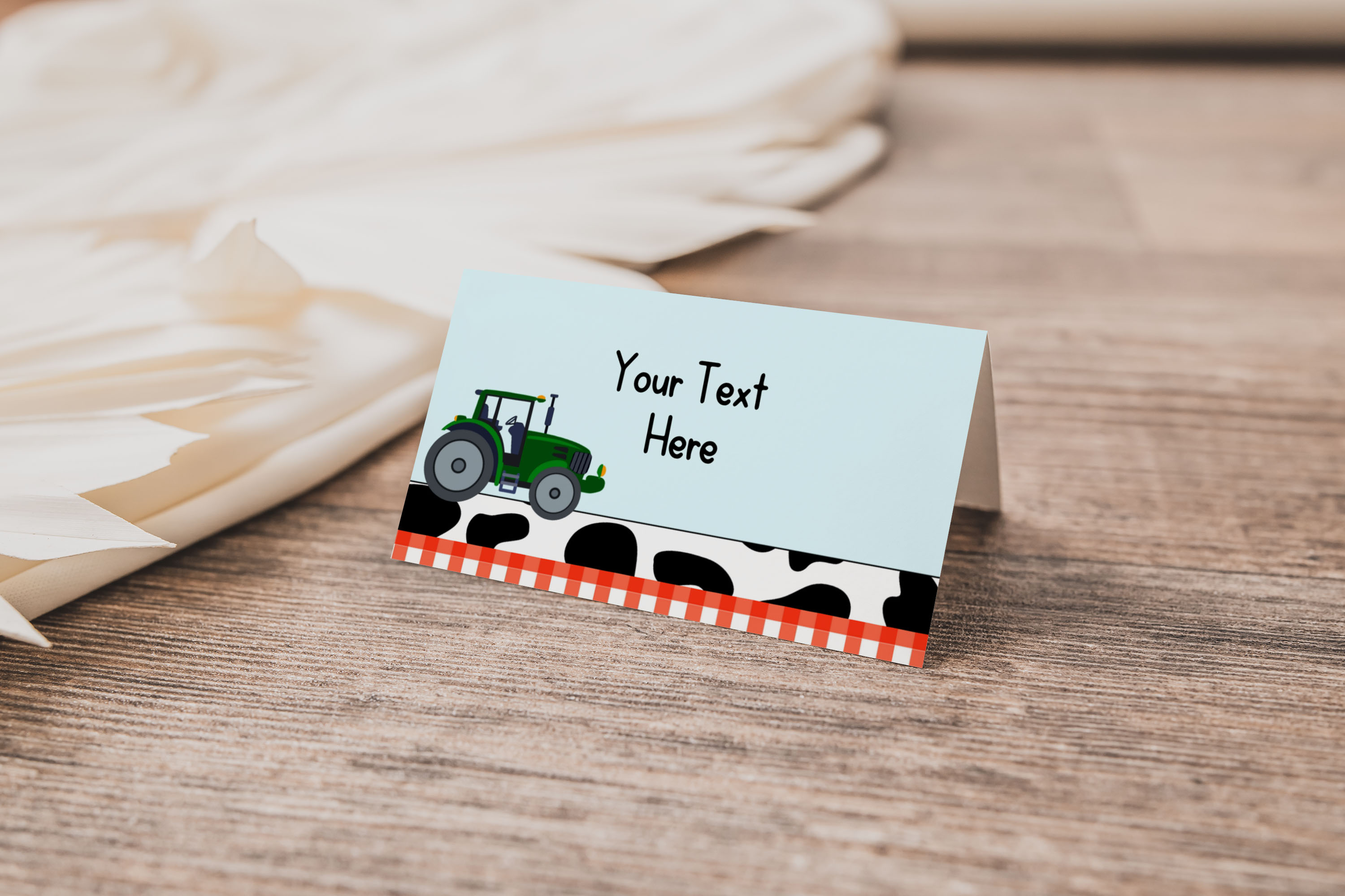 Farm Place Card 160c1 design preview