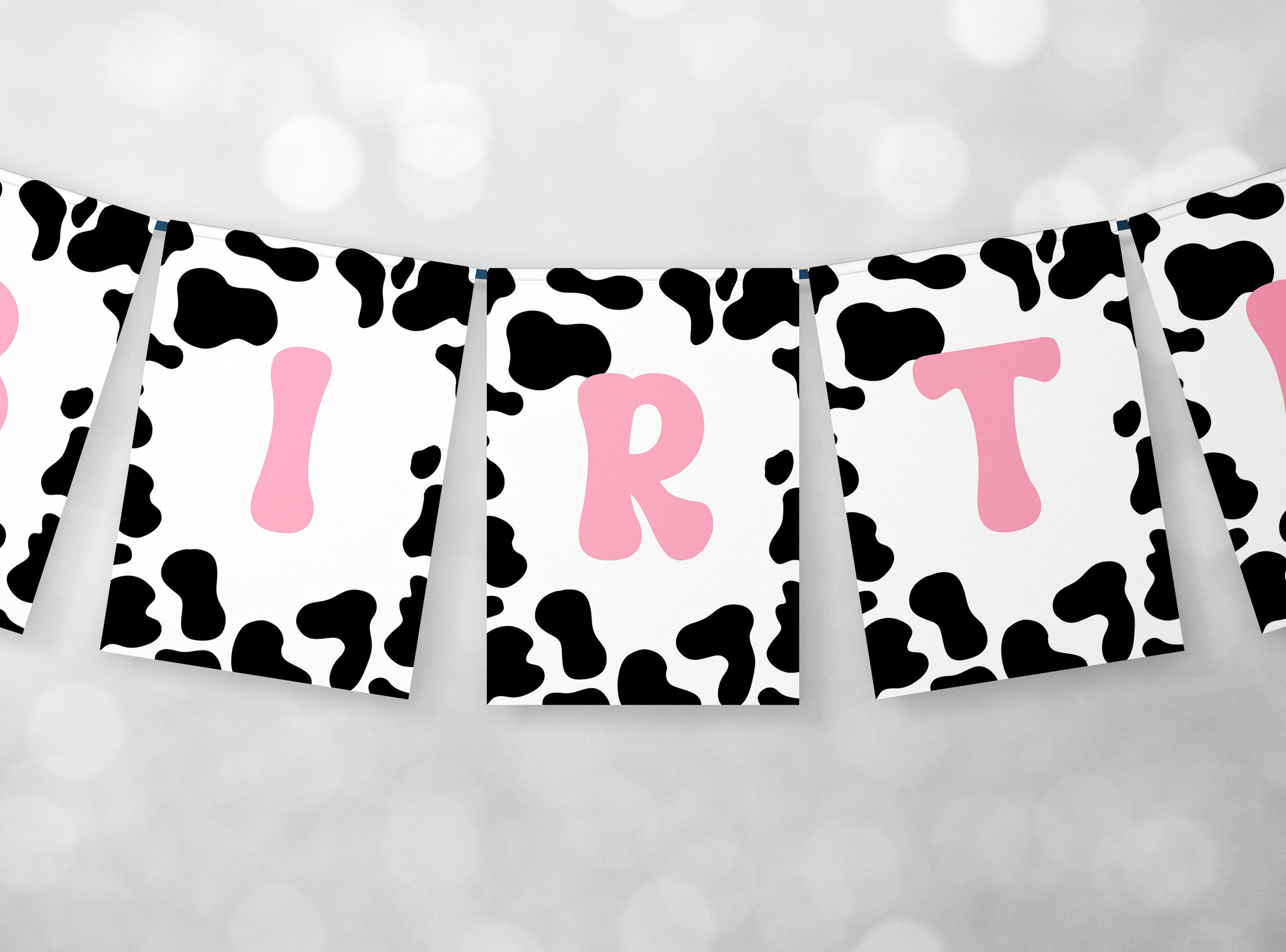 Cow Print Banner - 160g design preview