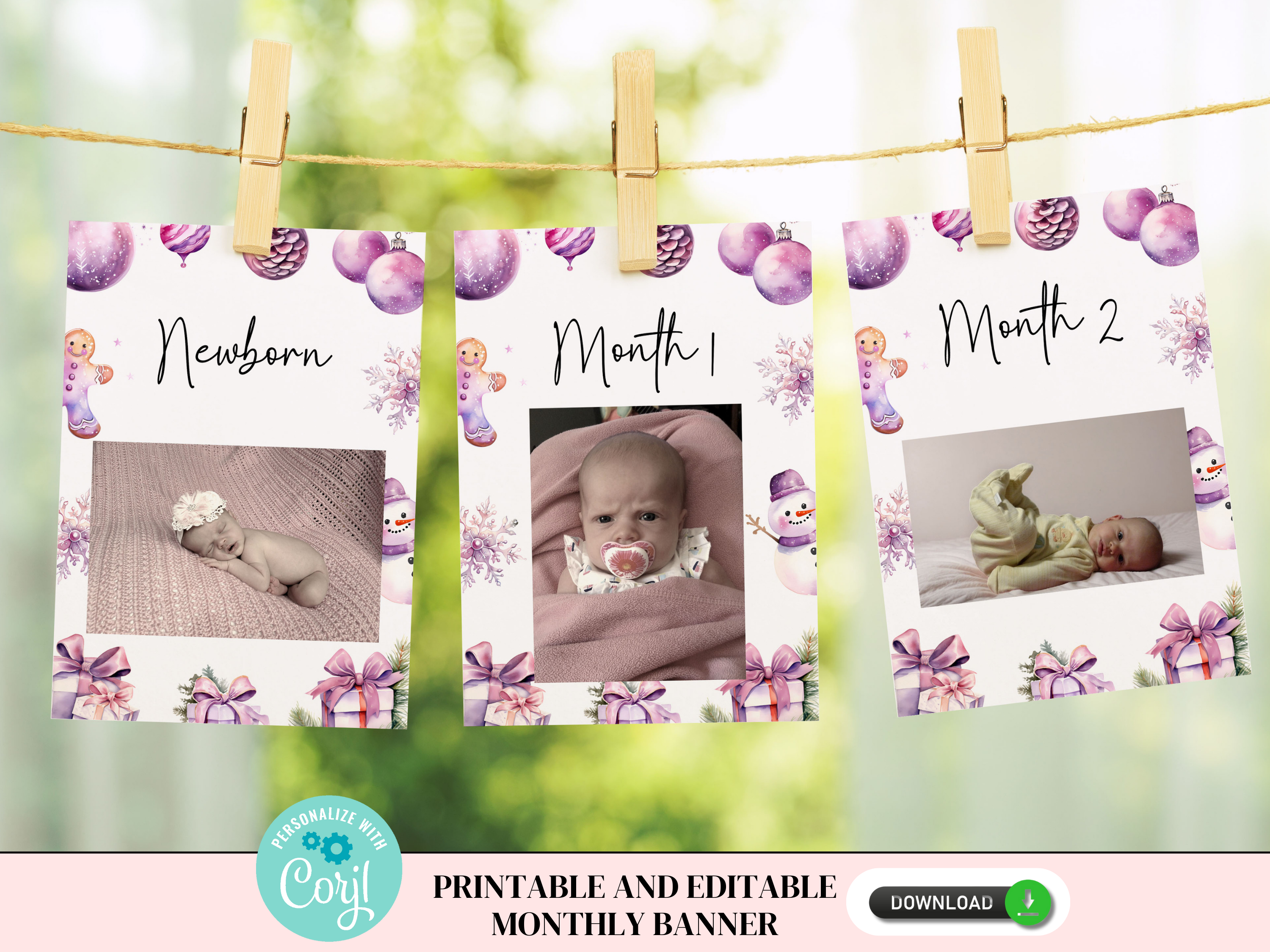 Winter Monthly Banner 128b design preview