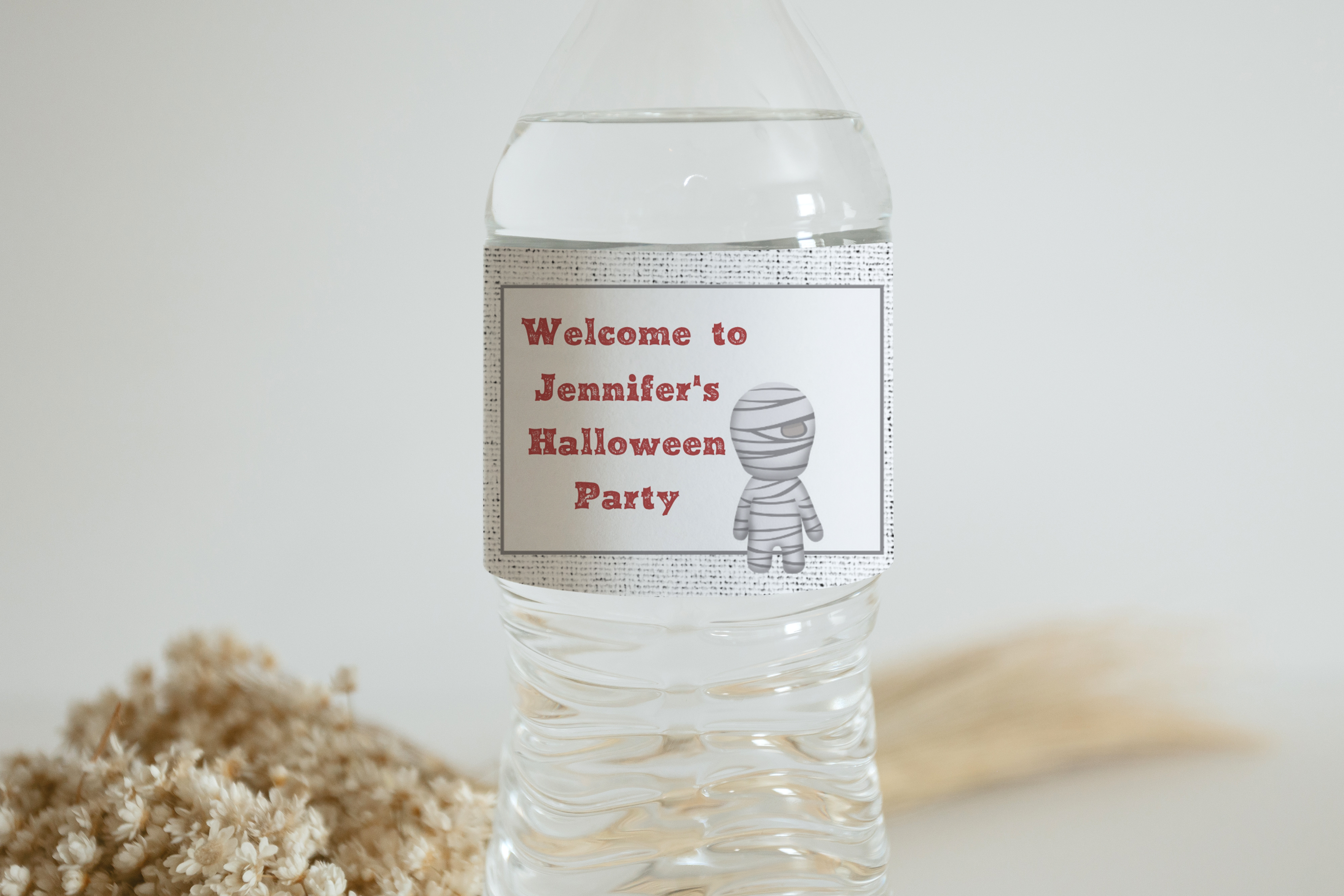 Mummy Water bottle Label 109d design preview
