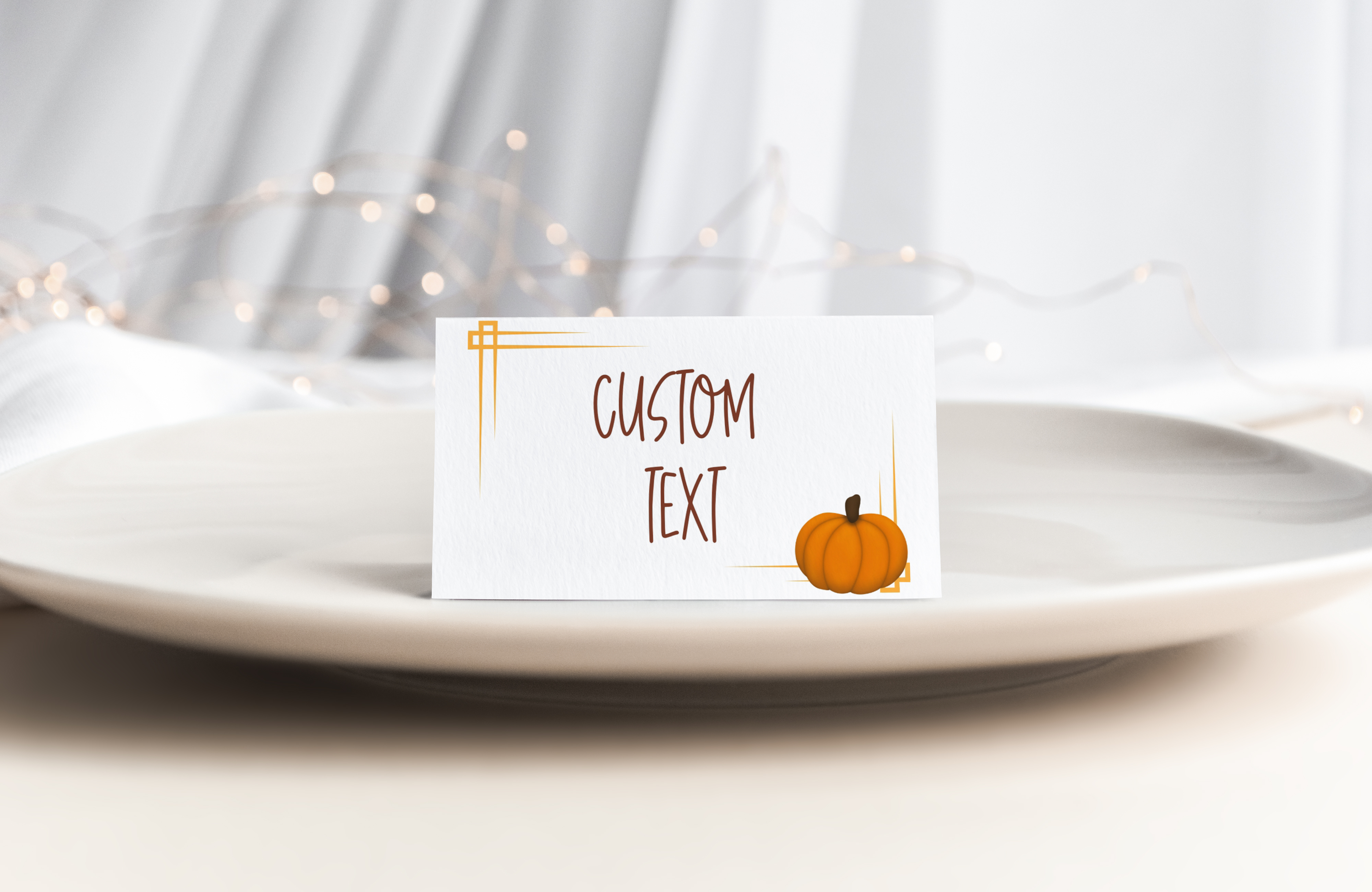 Pumpkin Place Card - 110 design preview