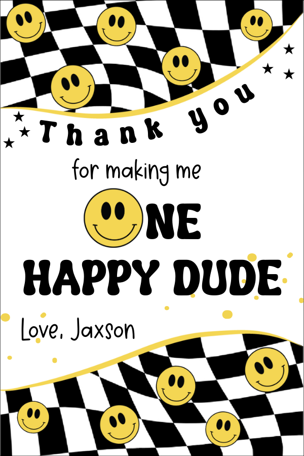 One Happy Dude Tags OHD1 design preview