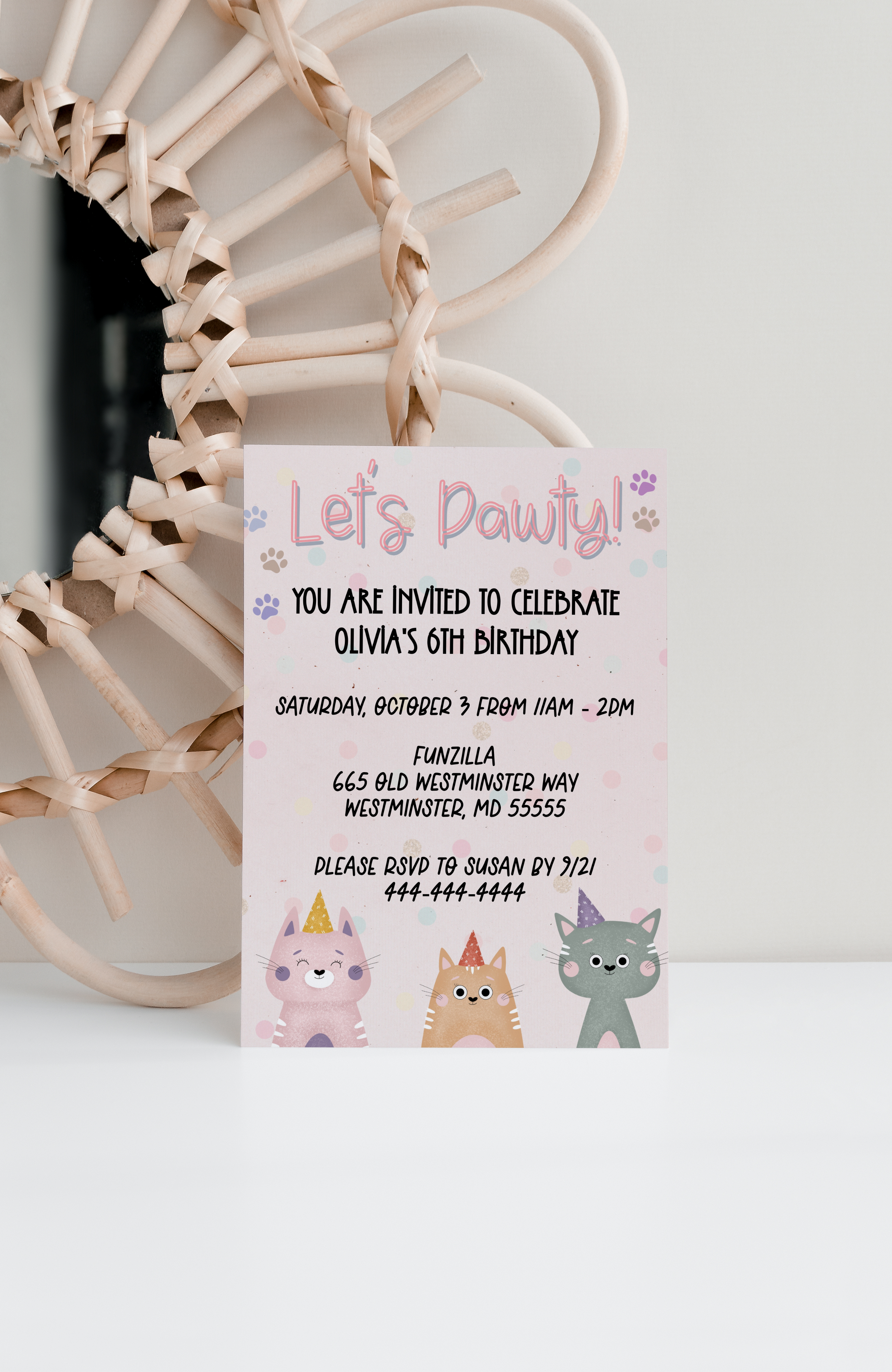 Let's Pawty Invitation - 111 design preview