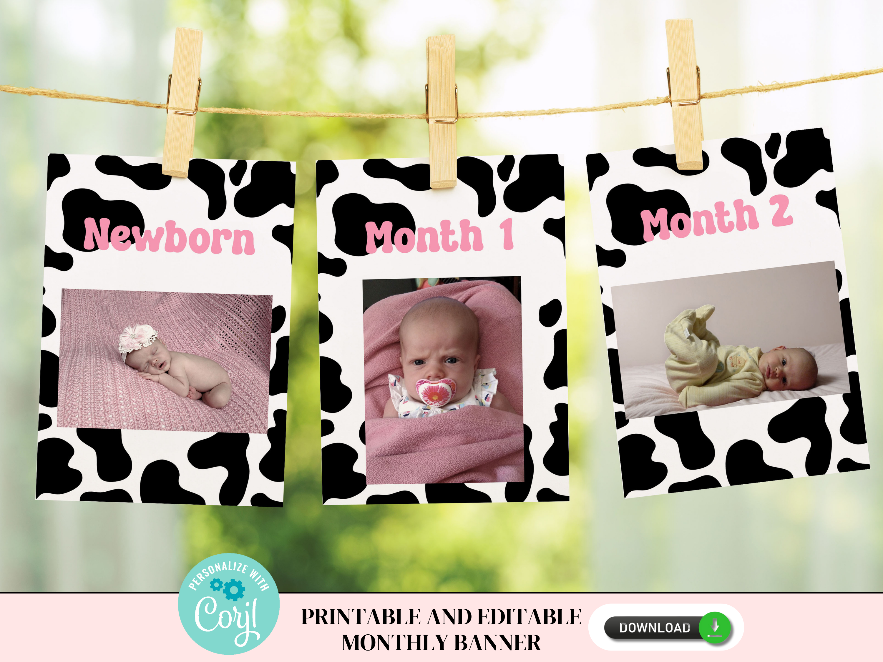 Holy Cow i'm one monthly banner 160e design preview