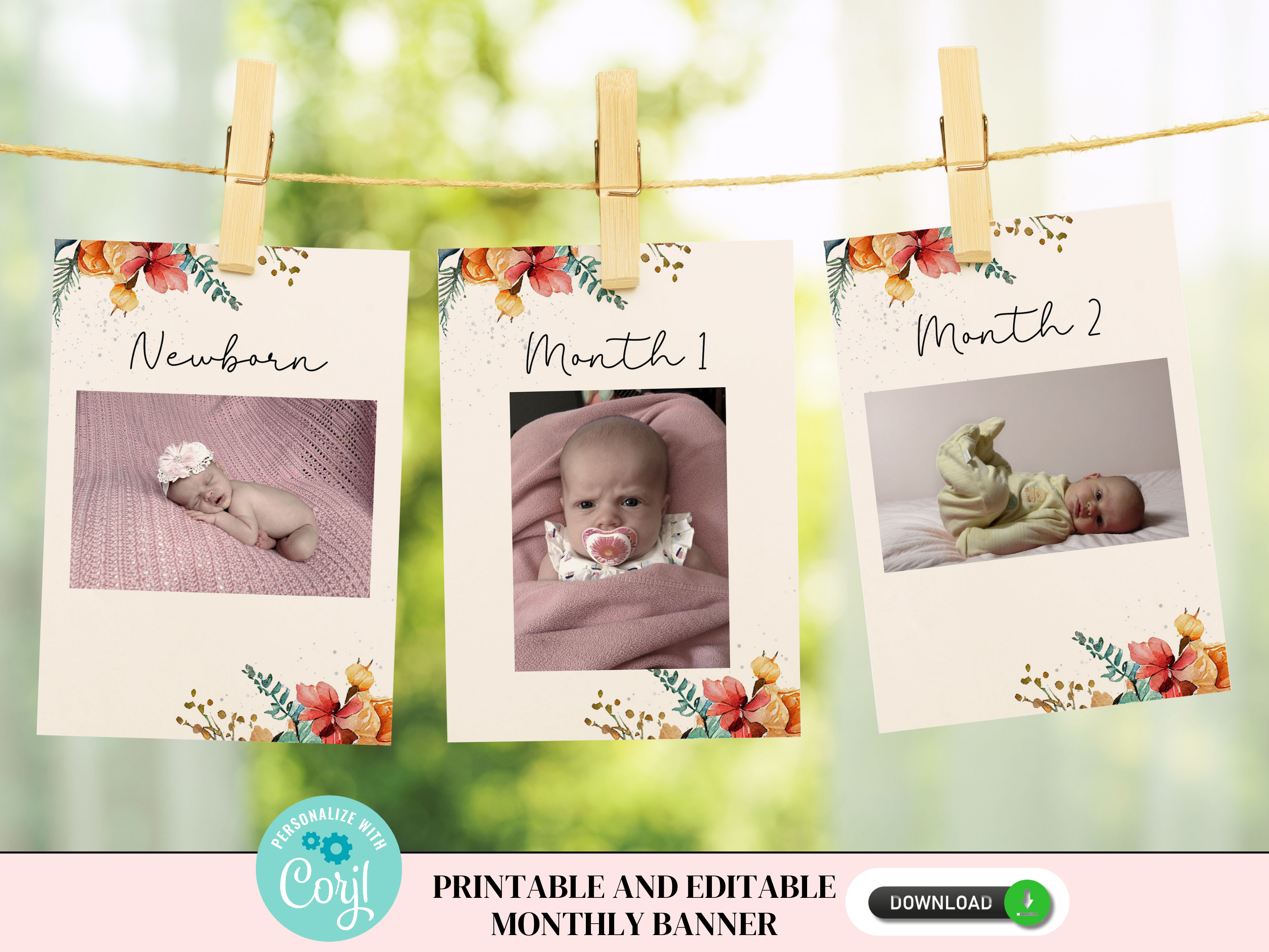 Boho Rodeo Monthly Banner - 137i design preview