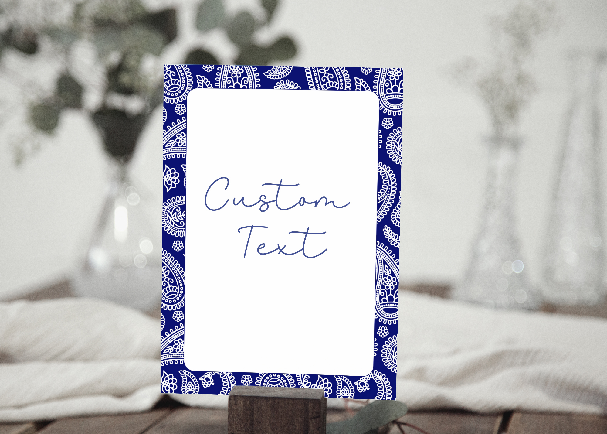Blue Bandana Sign 184 design preview