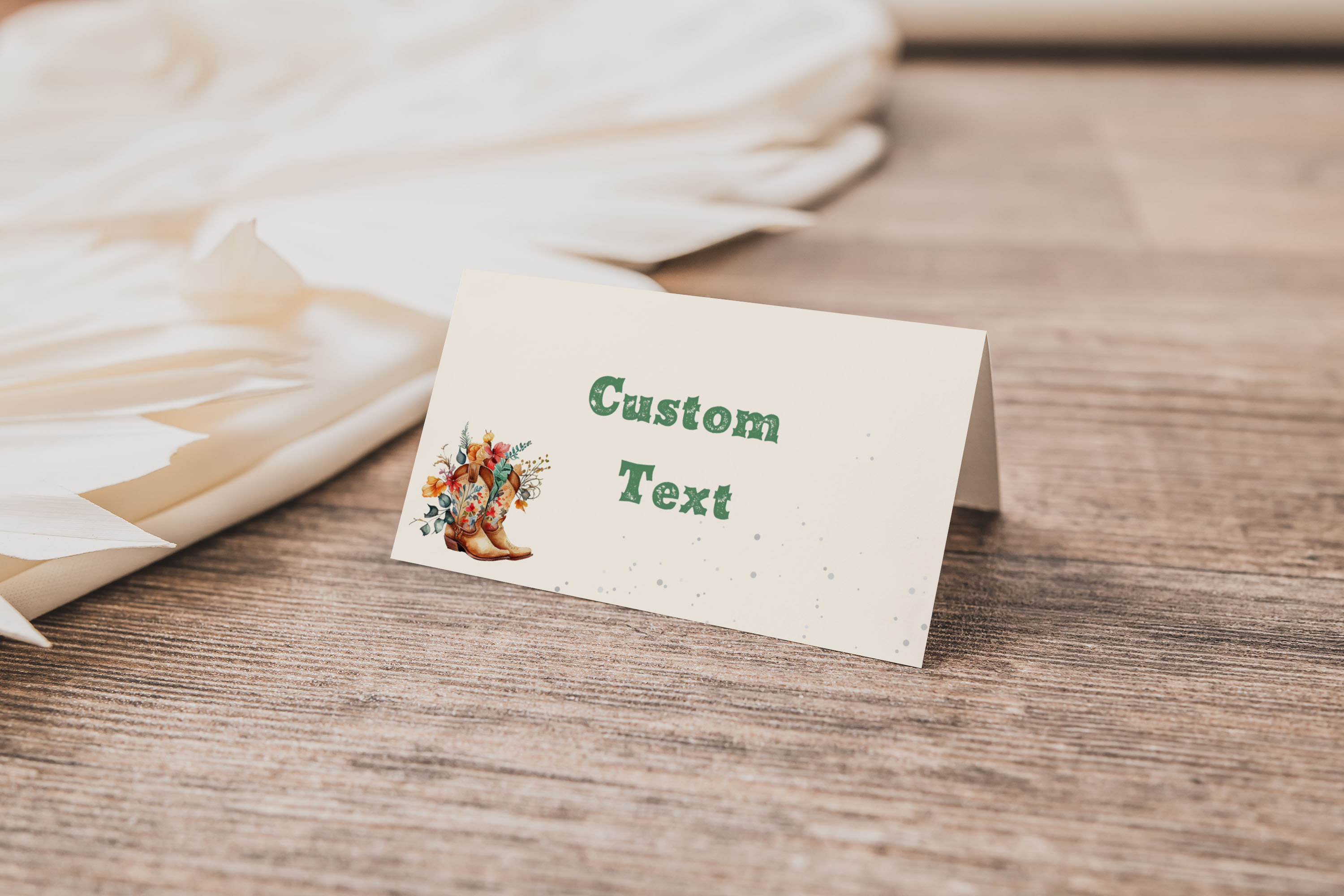 Boho Rodeo Place Card 137d design preview