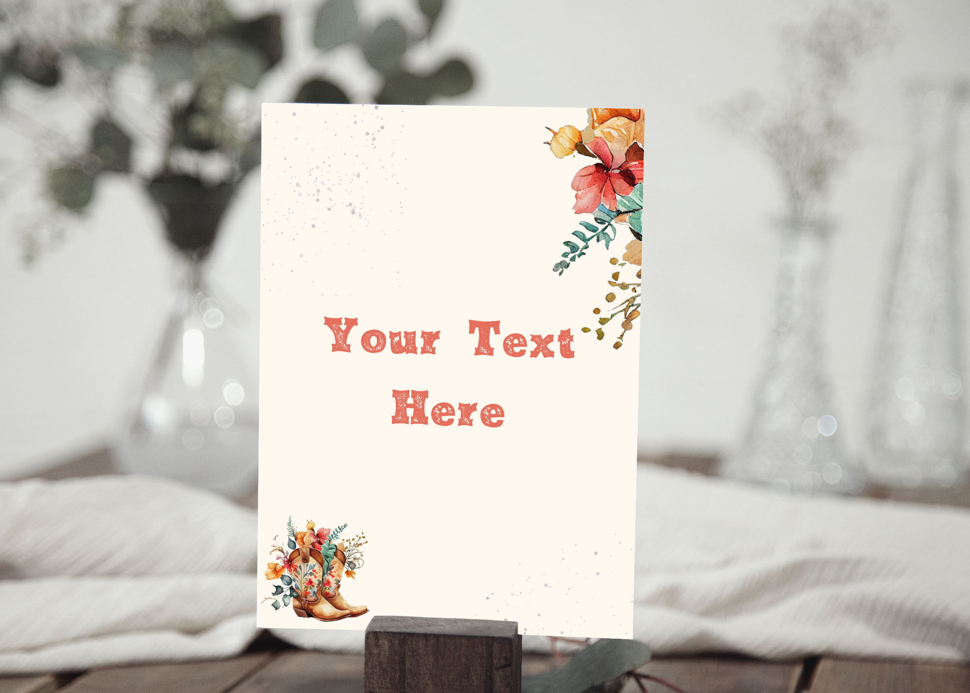Boho Rodeo Sign - 137f design preview