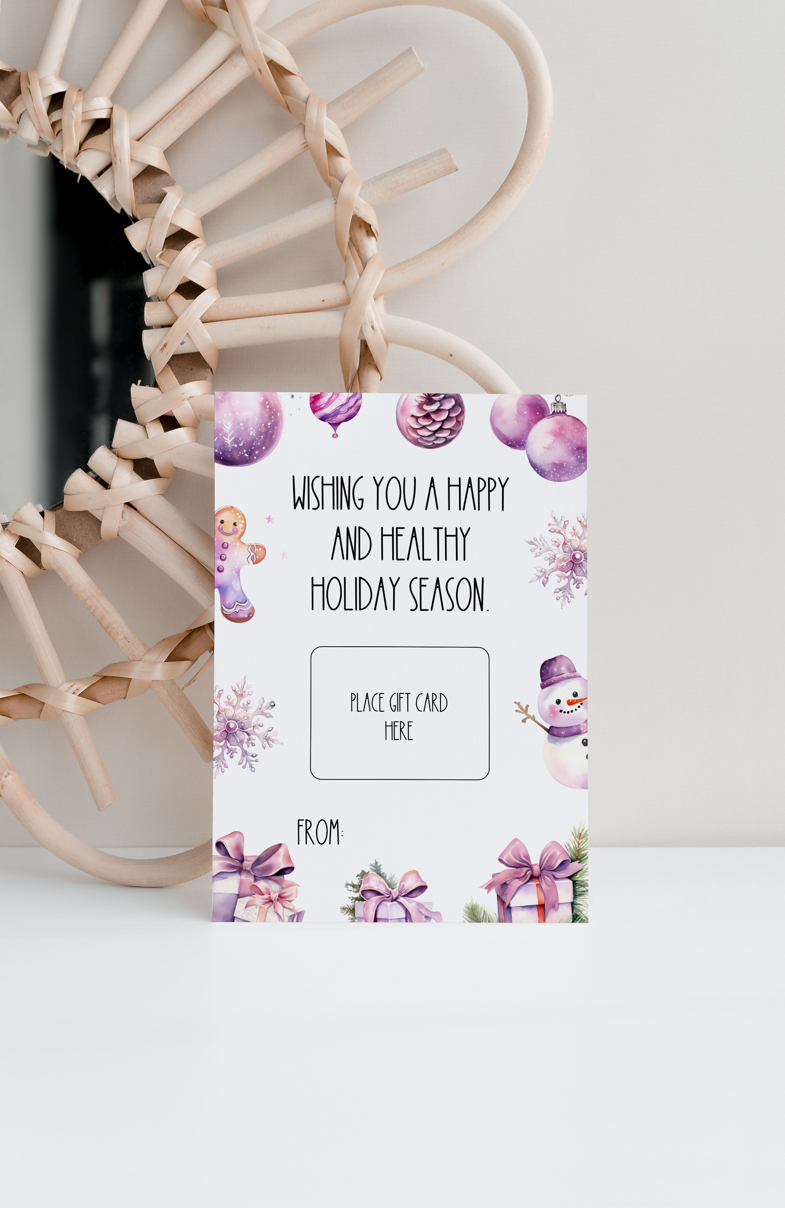 Christmas Gift Card Holder - 128c design preview