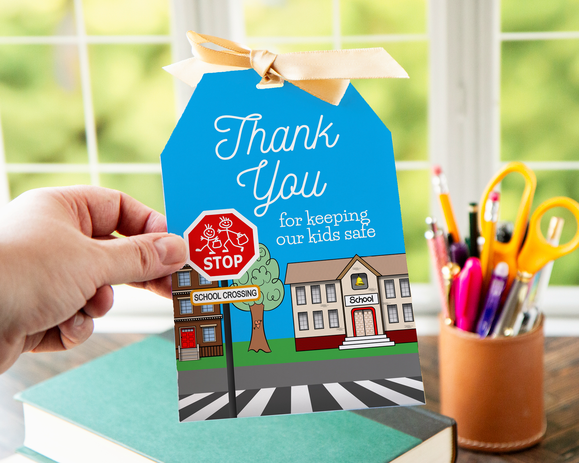 Jumbo Gift Tag - Crossing Guard design preview