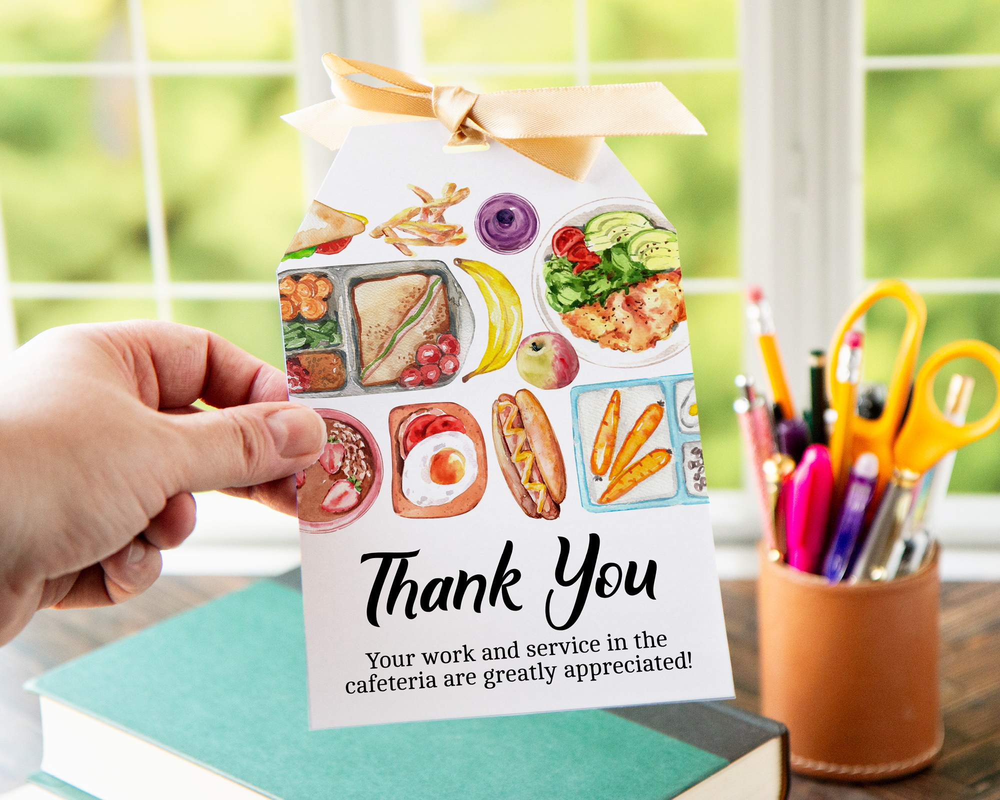 Jumbo Gift Tag - Cafeteria Worker design preview