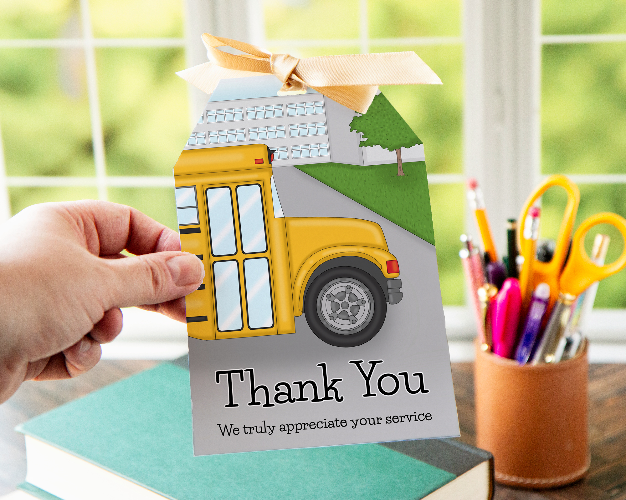 Jumbo Gift Tag - School Bus design preview