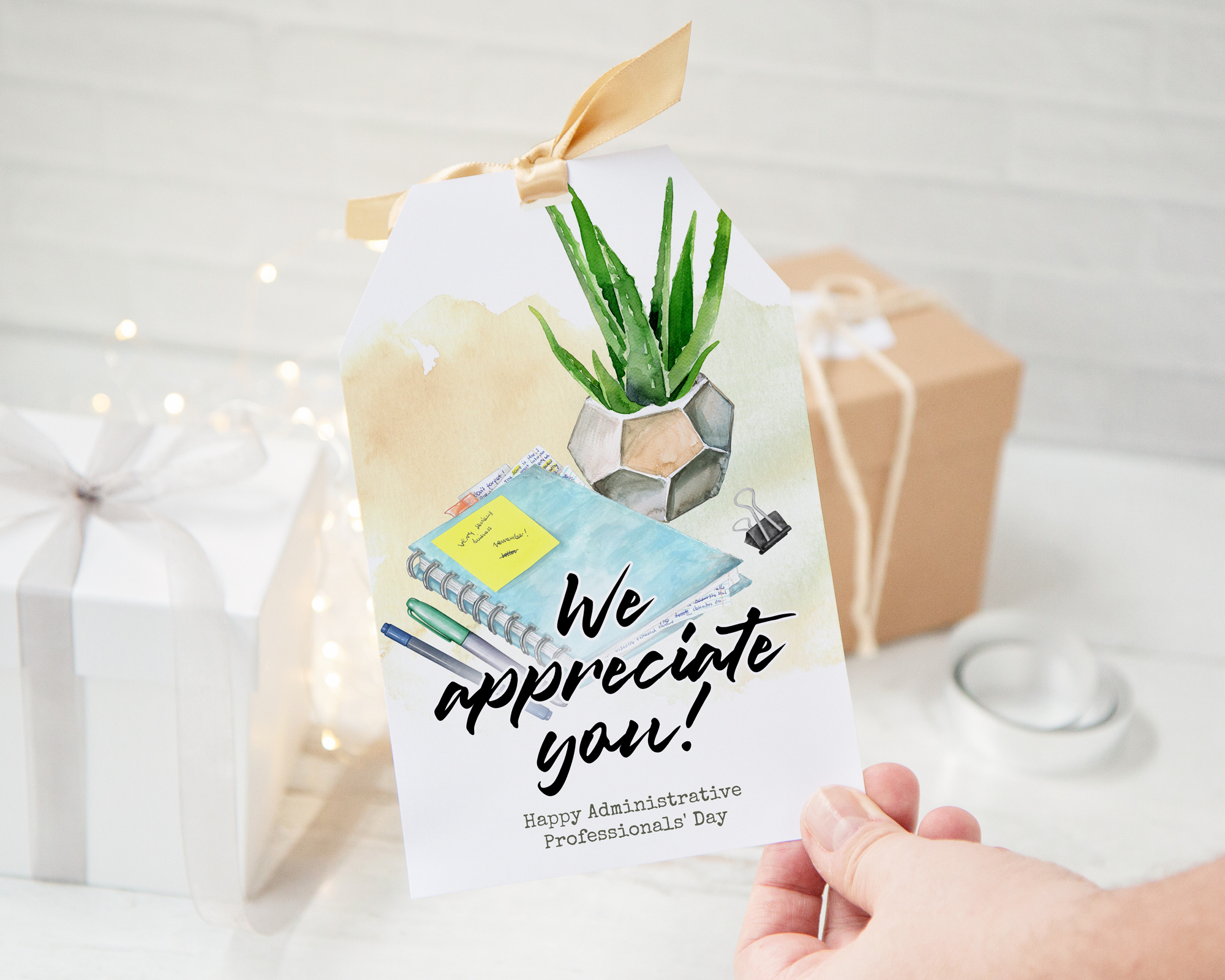 Jumbo Gift Tag - Administrative Professionals Day Planner design preview