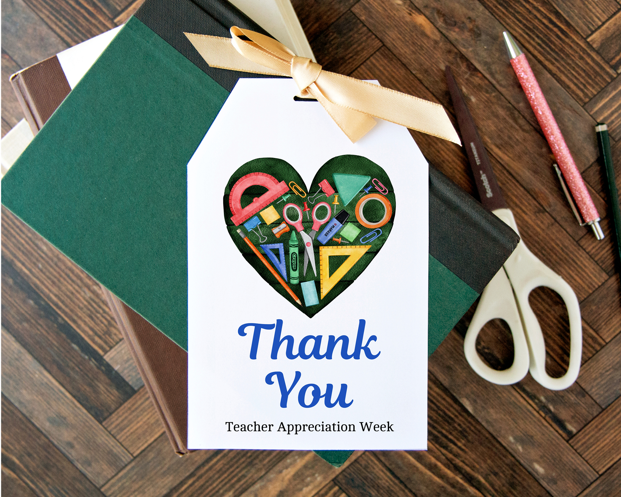 Jumbo Gift Tag - School Heart design preview