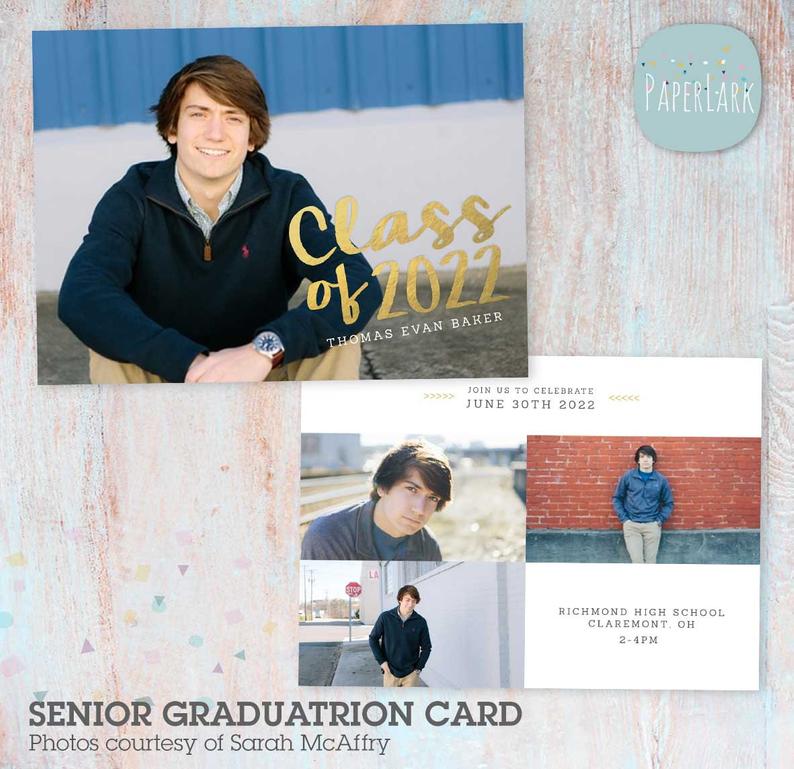Senior Card Template - AG027C design preview