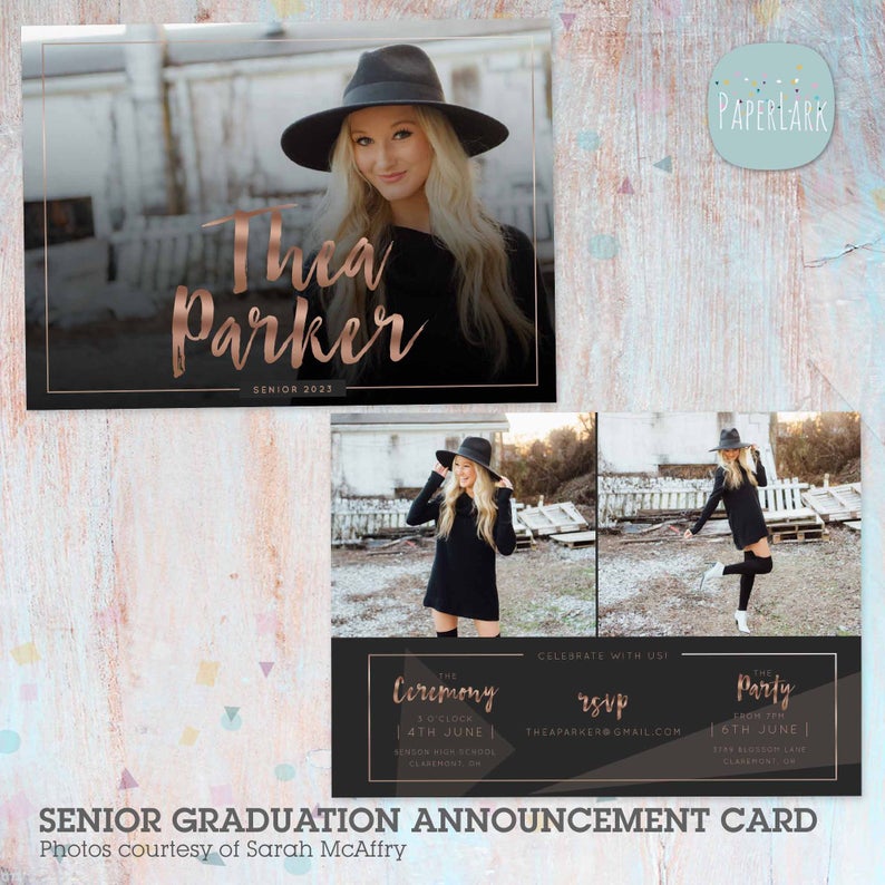 Senior Card Template - AG028C design preview