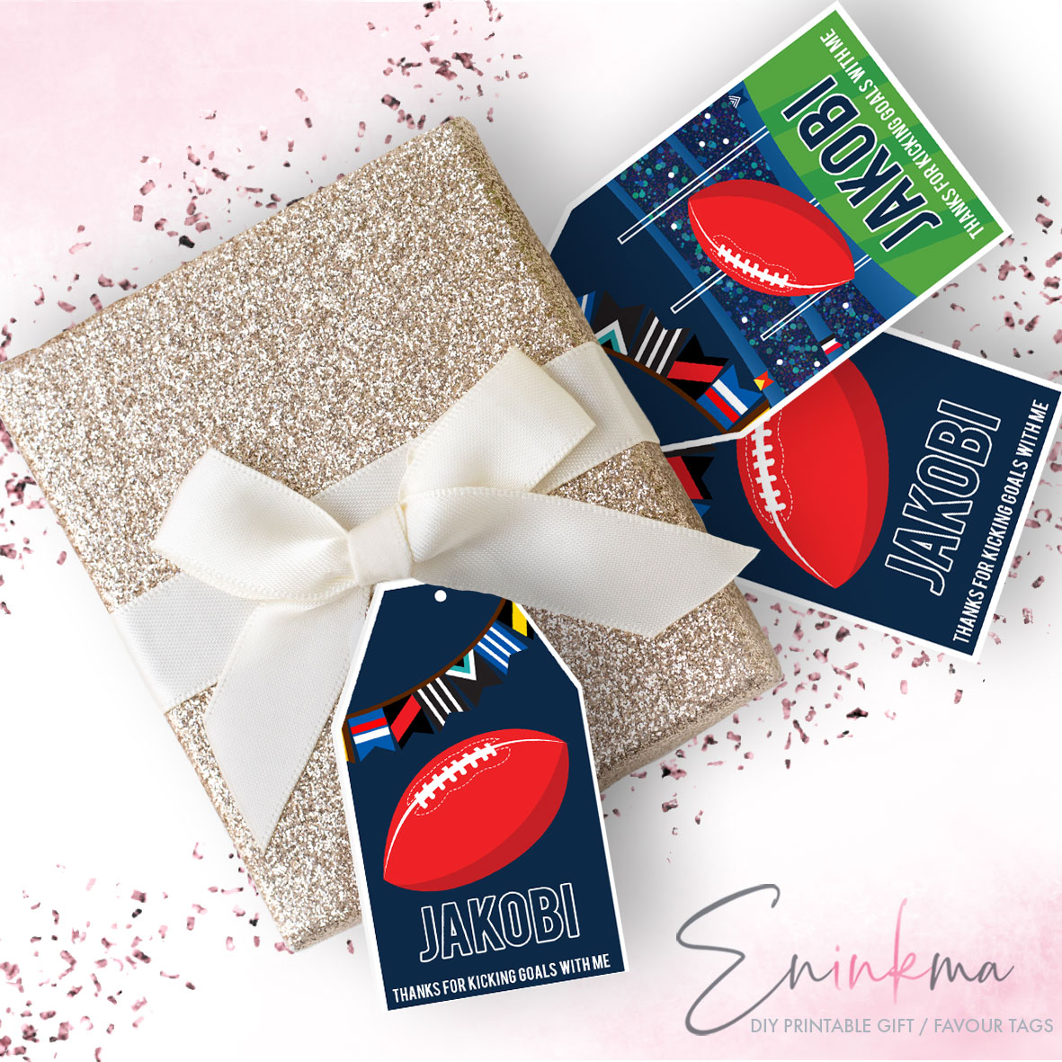 Aussie Rules Ace Gift Tags design preview