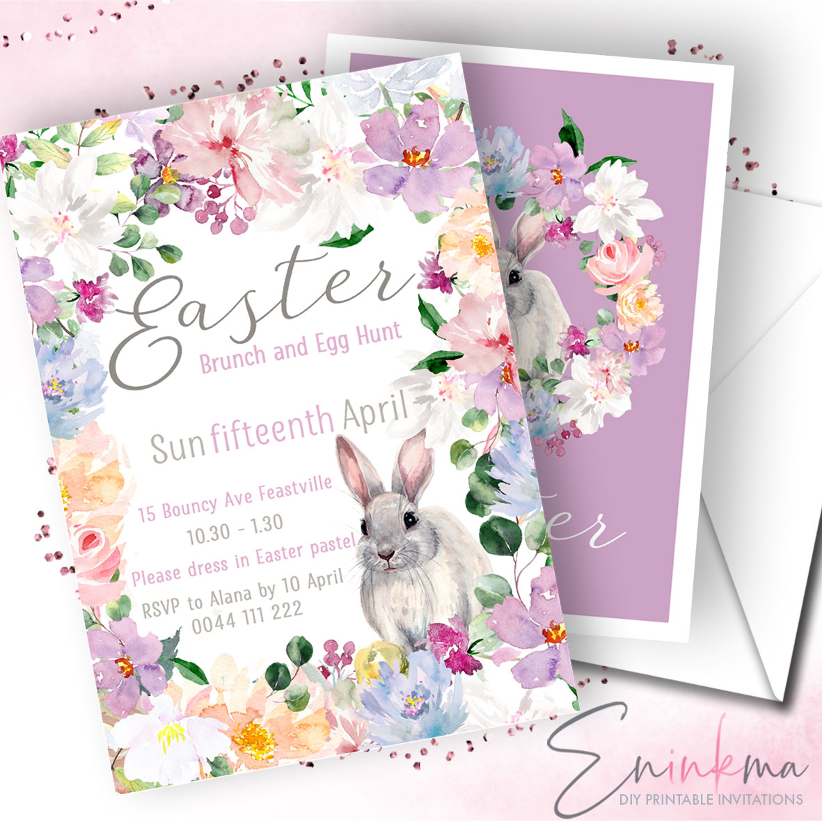 Easter Enchantment Invitations design preview